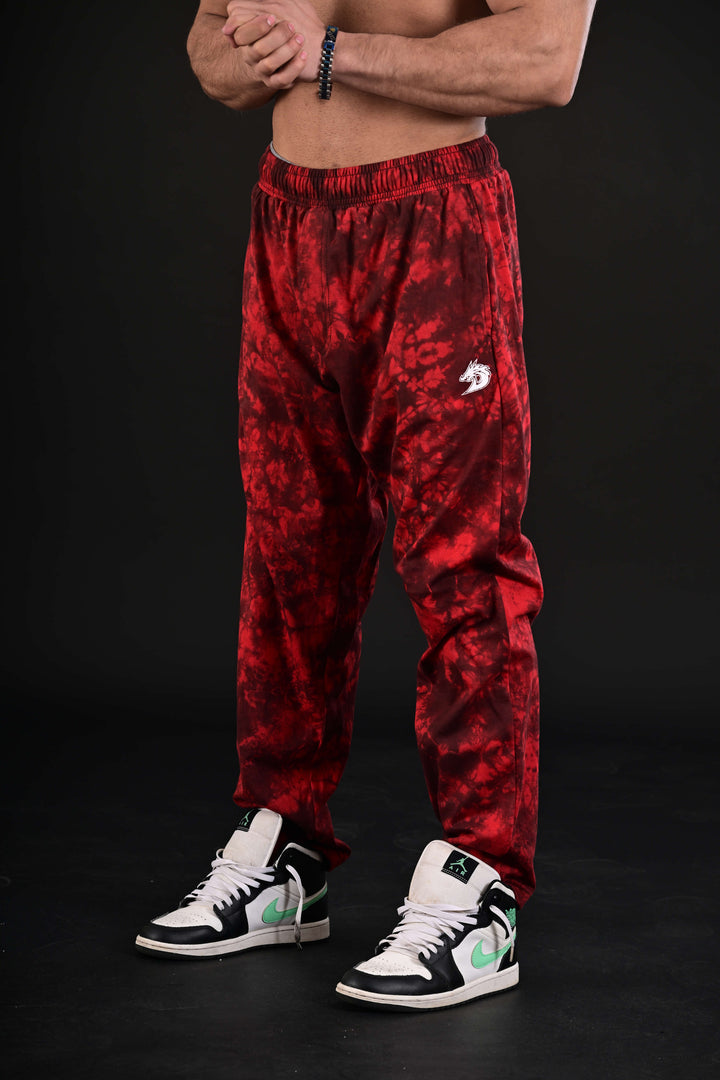 Tie Dye Trousers (Red)