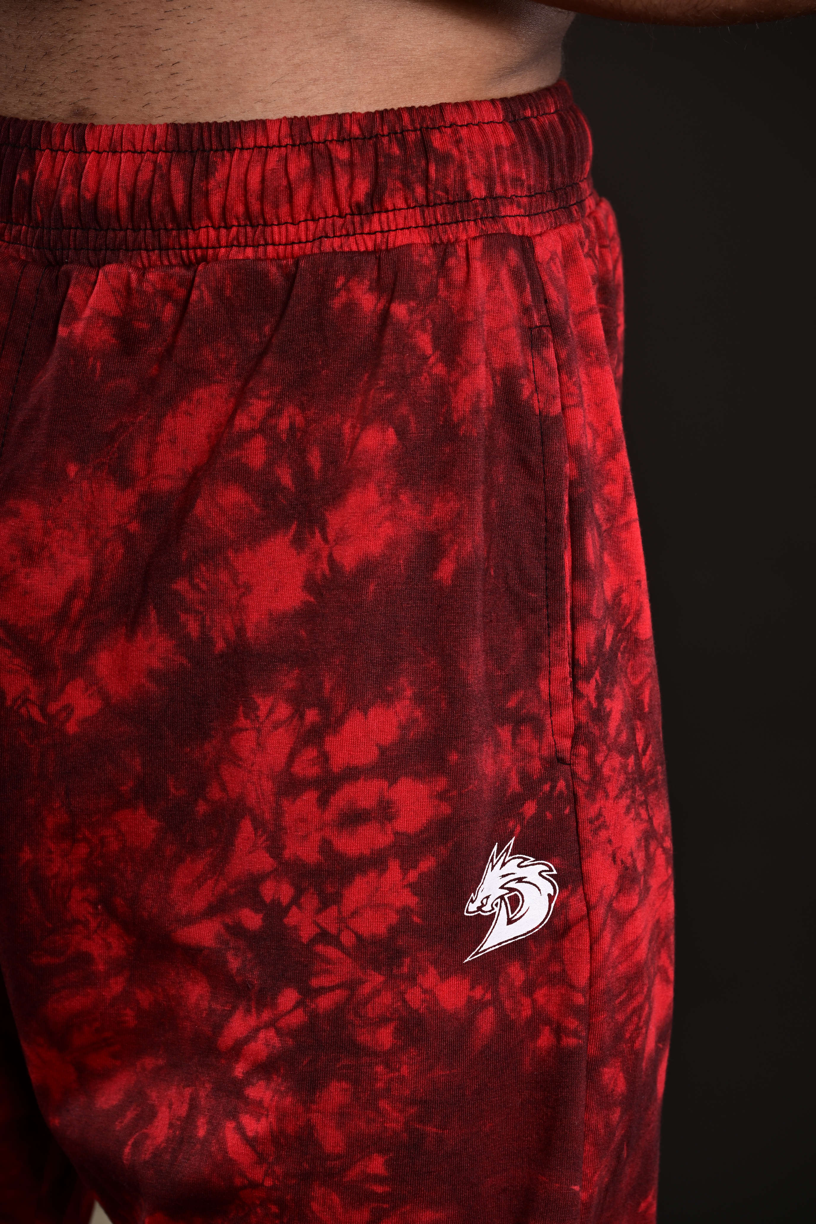 Tie Dye Trousers (Red)