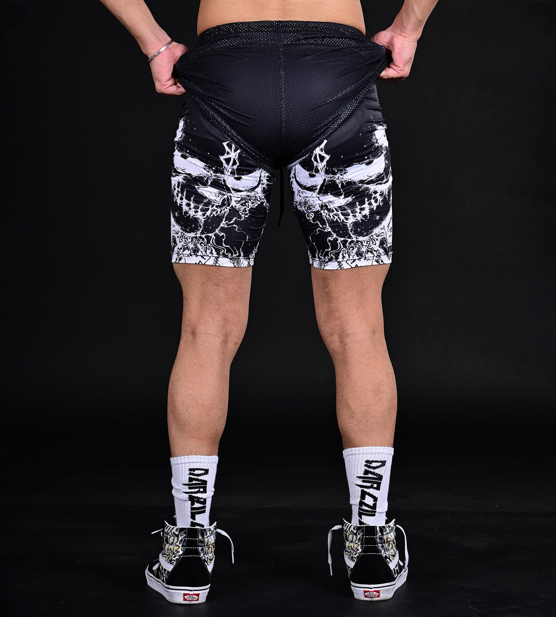 Anime Mesh Shorts (Black)