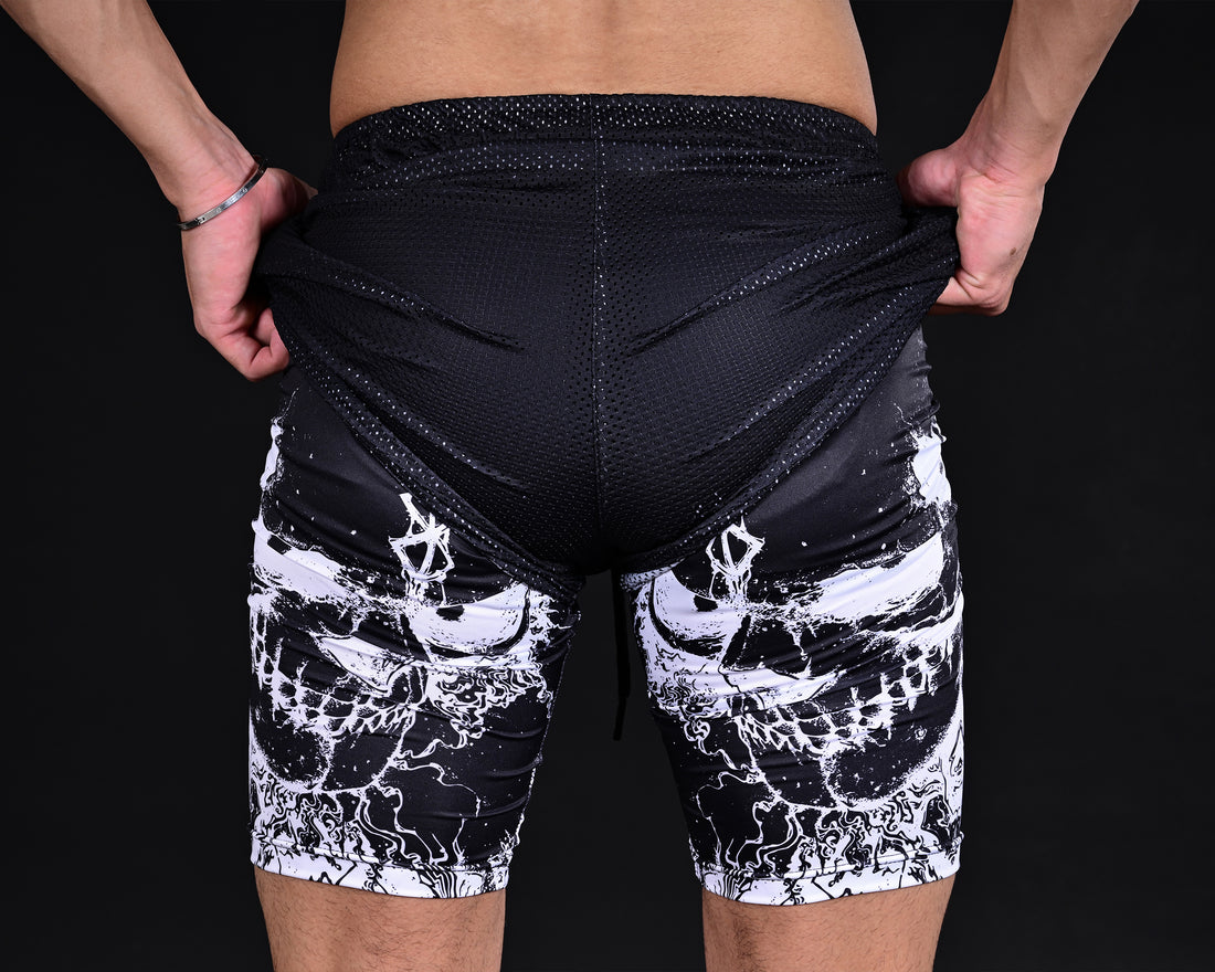 Anime Mesh Shorts (Black)