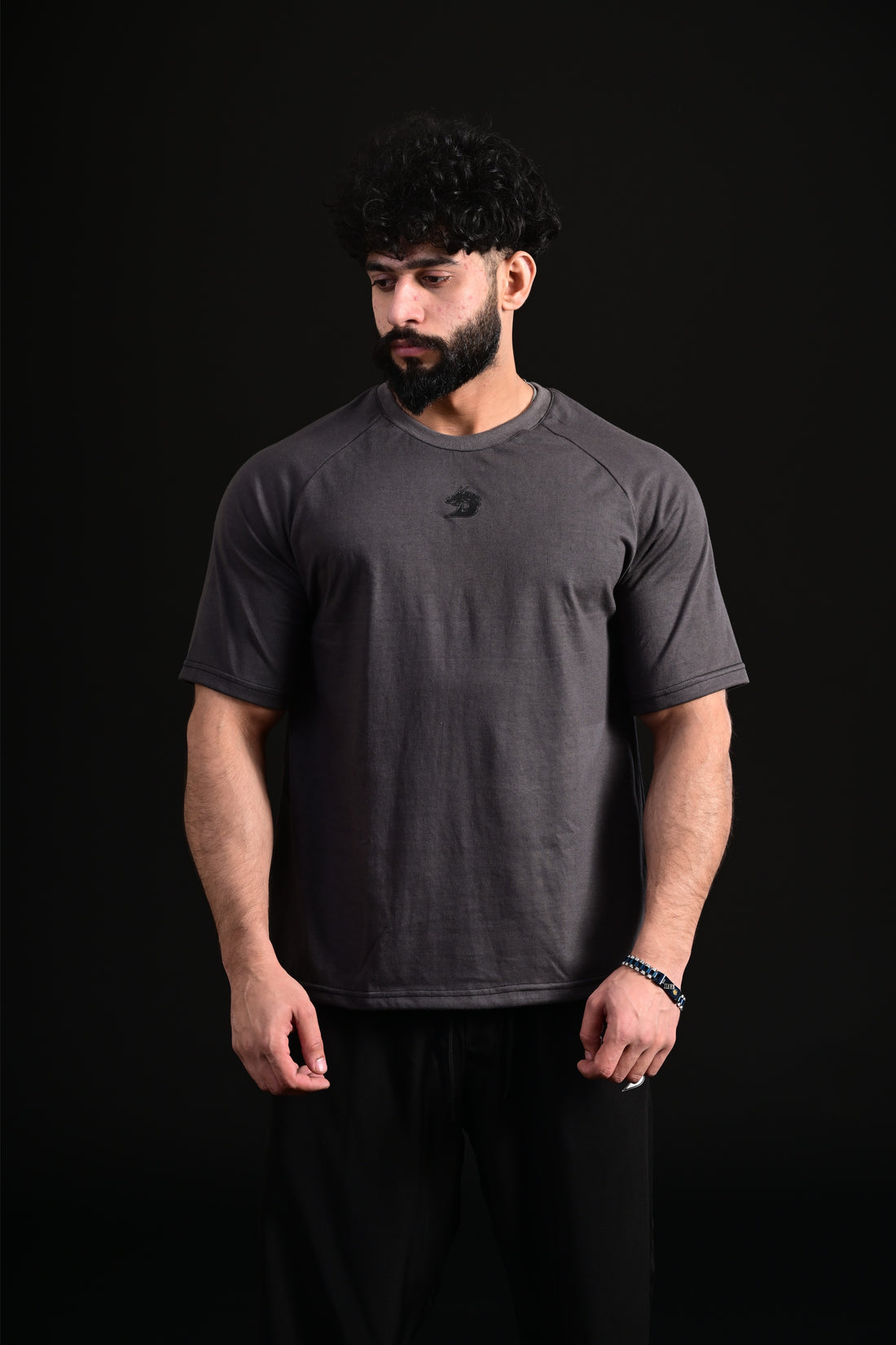 Skull Oversize Tee (GREY)