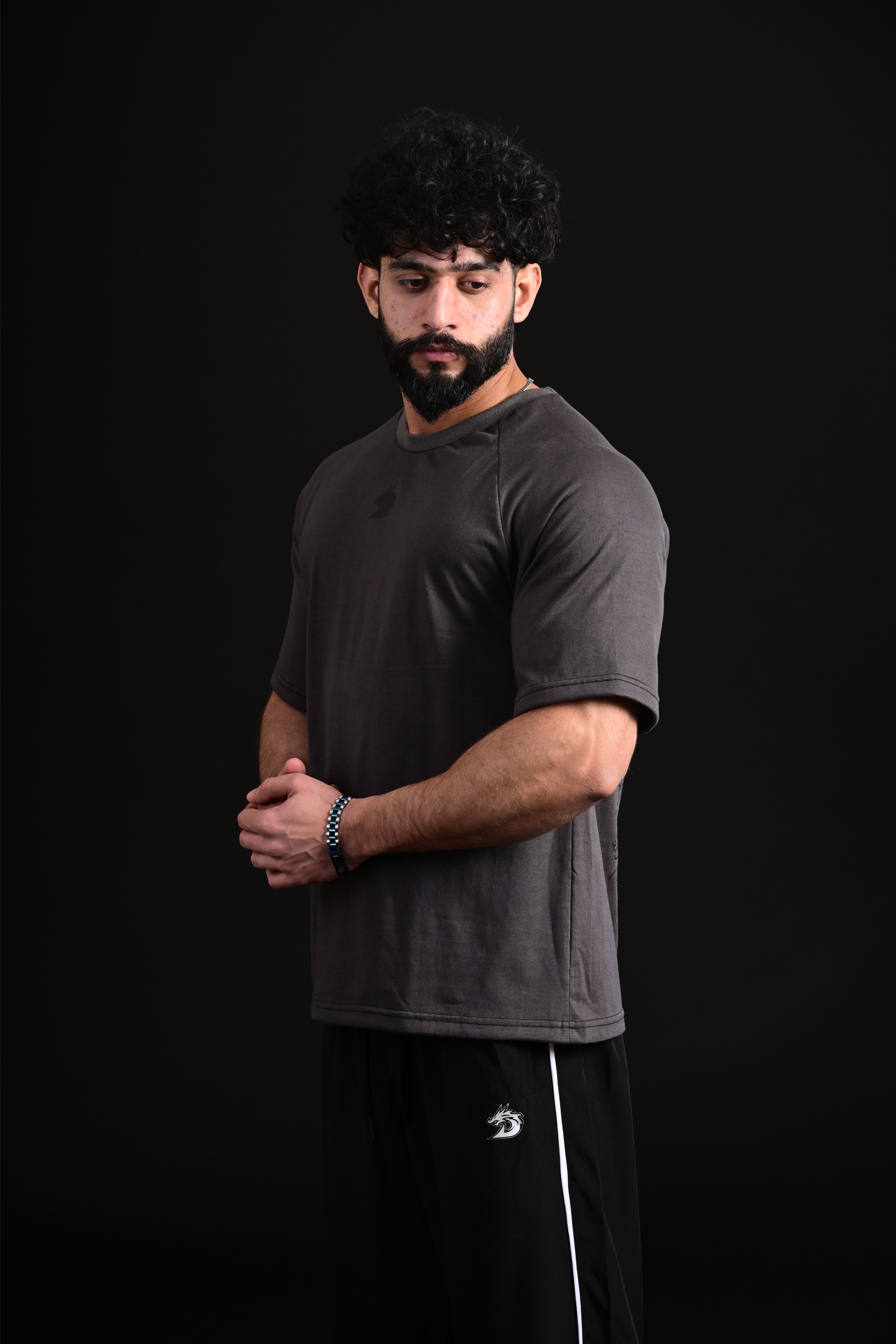 Skull Oversize Tee (GREY)