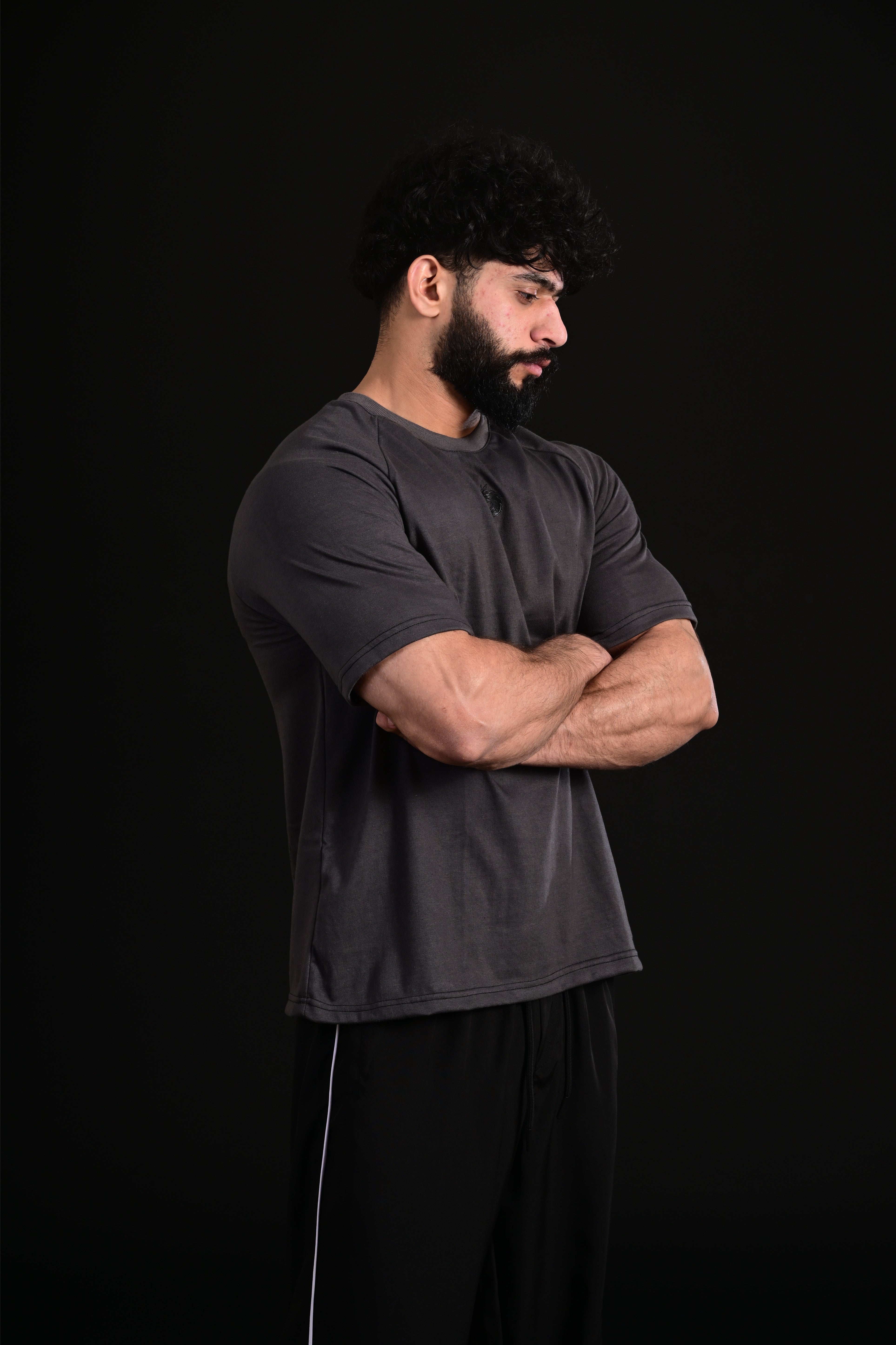 Skull Oversize Tee (GREY)