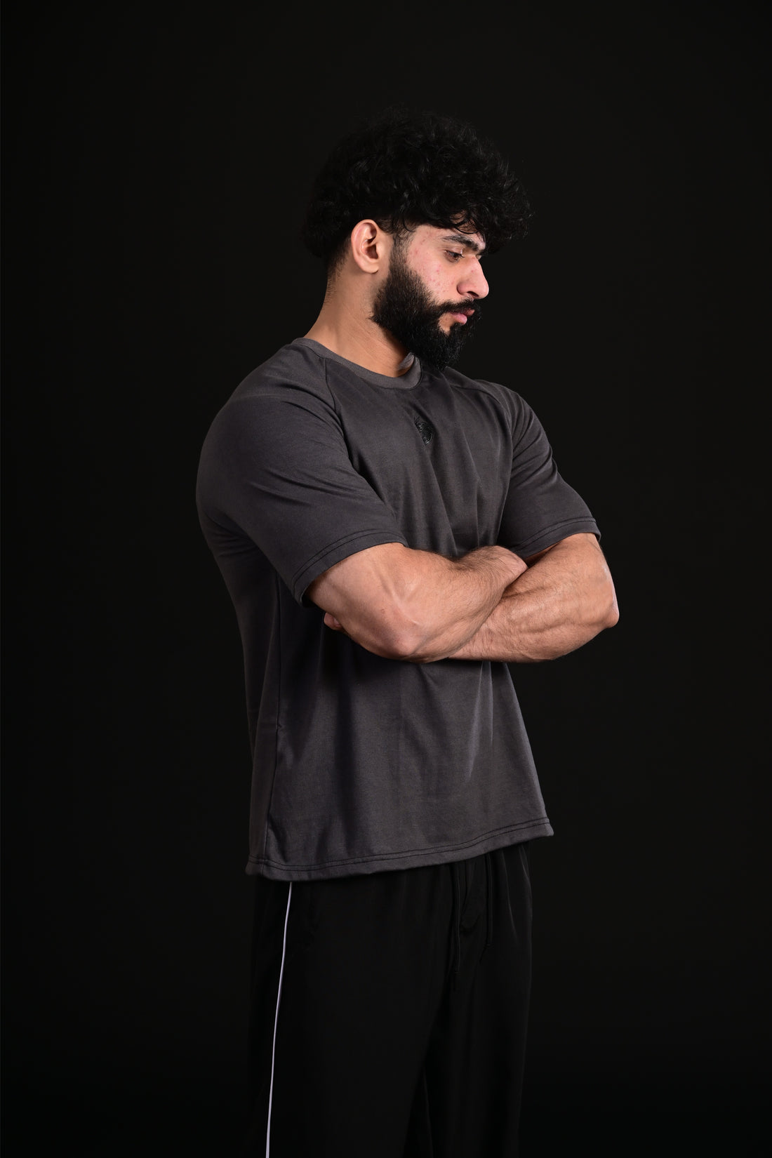 Skull Oversize Tee (GREY)