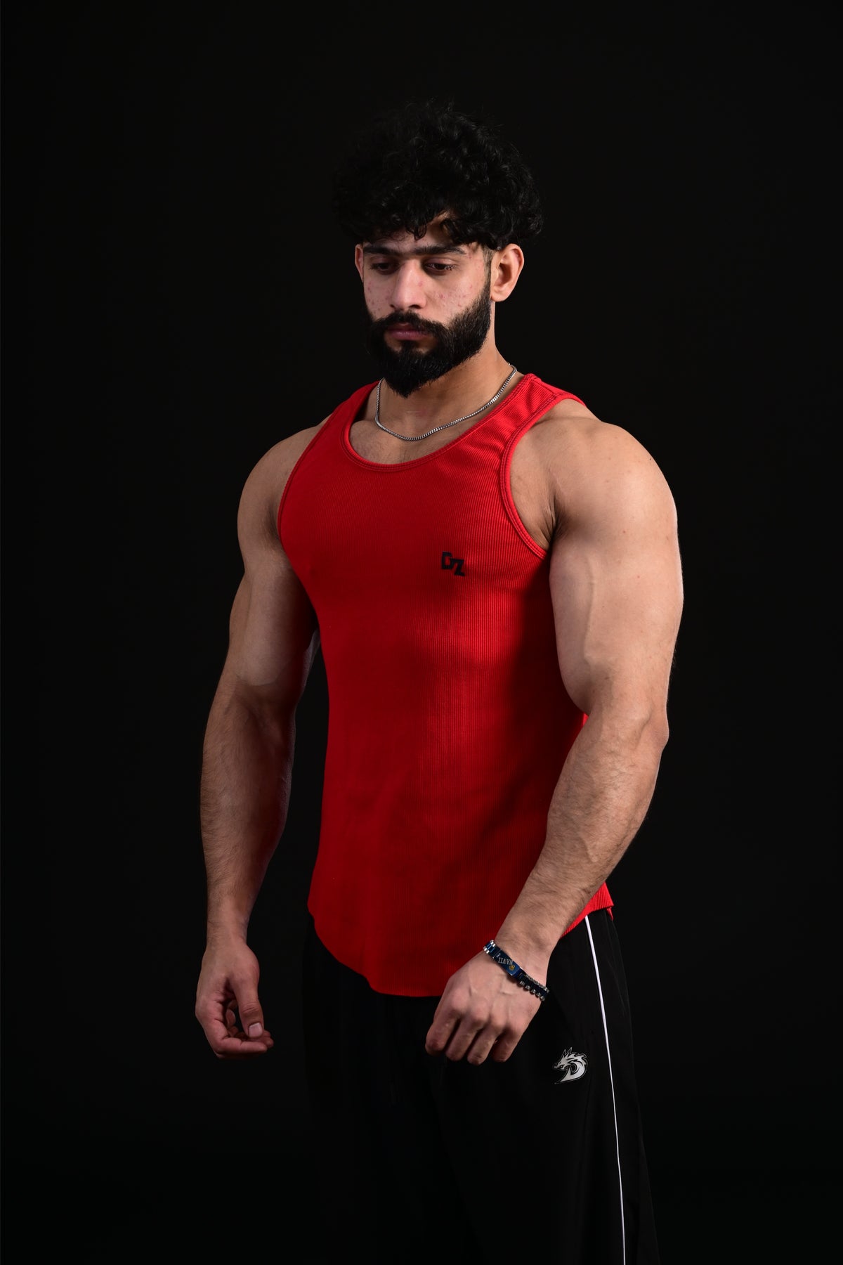 Gym Vest Rib Machine Rib Training Vest (Red)