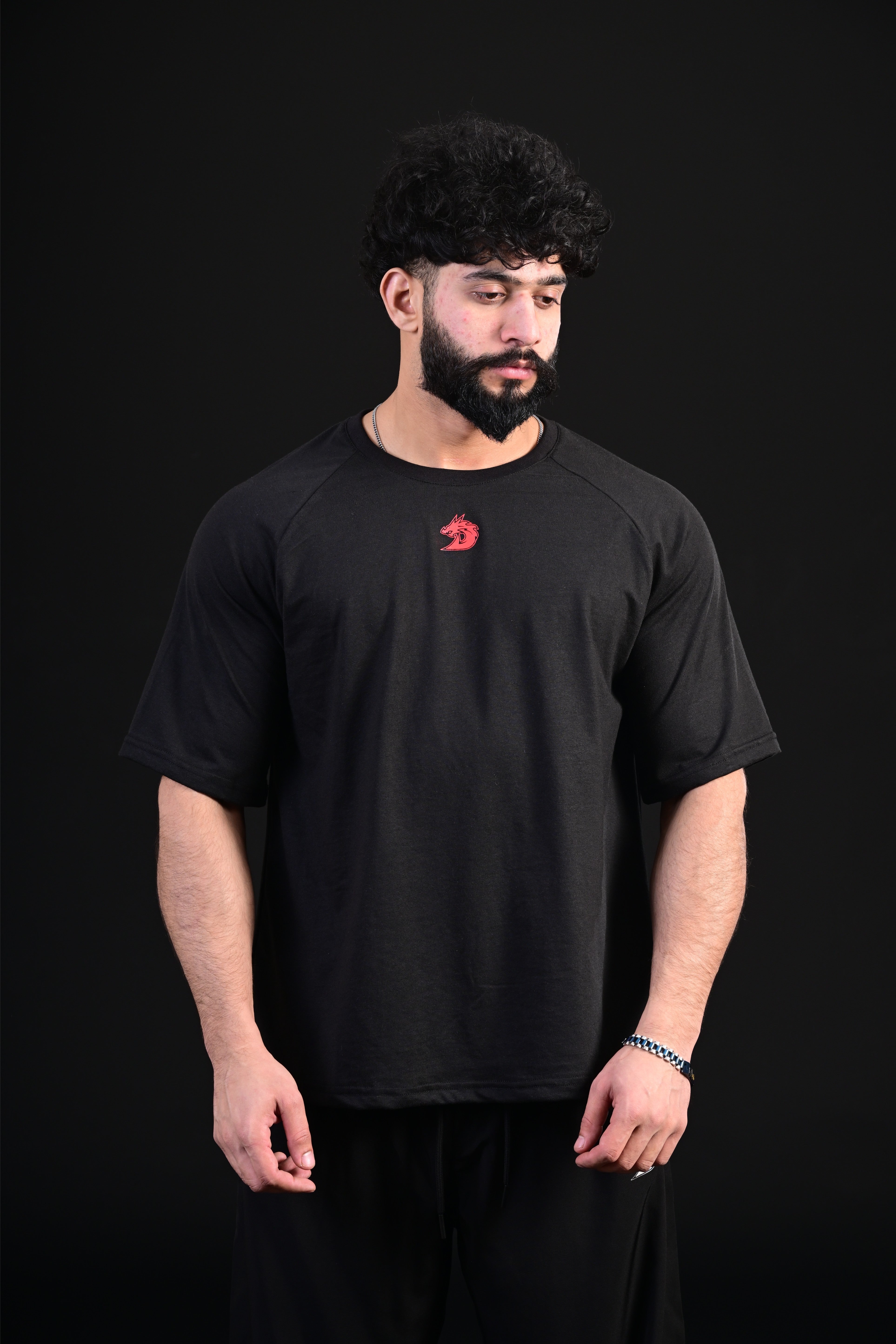 Skull Oversize Tee (BLACK)