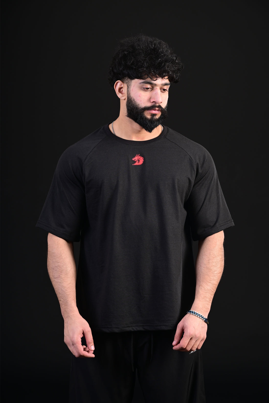 Skull Oversize Tee (BLACK)