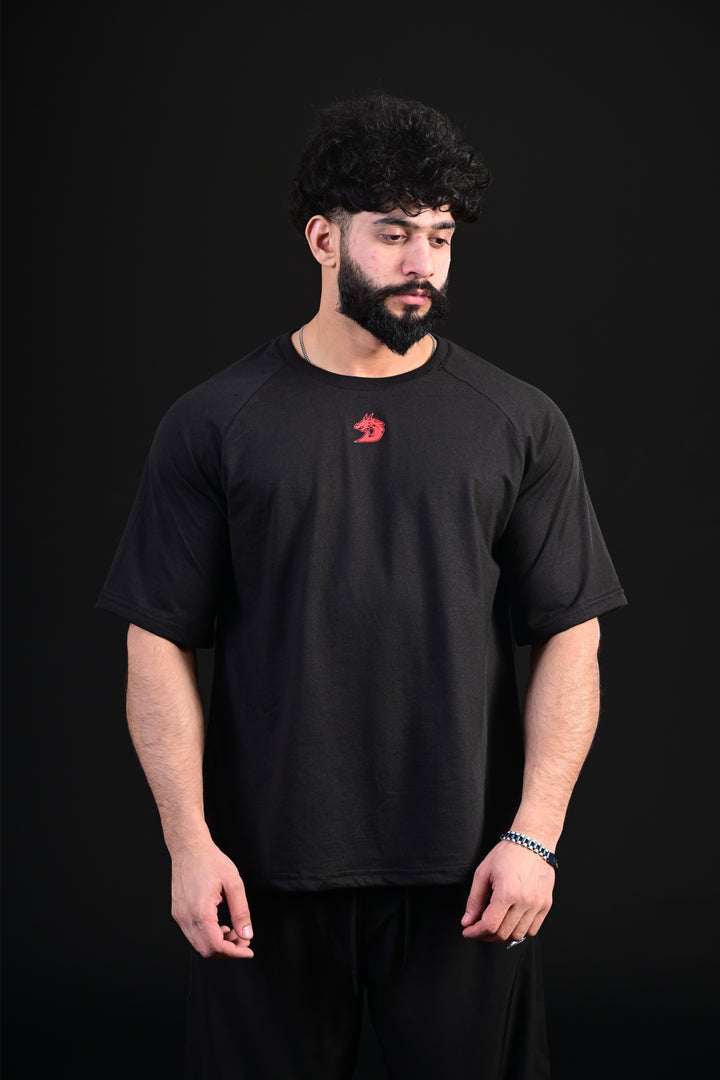 Skull Oversize Tee (BLACK)