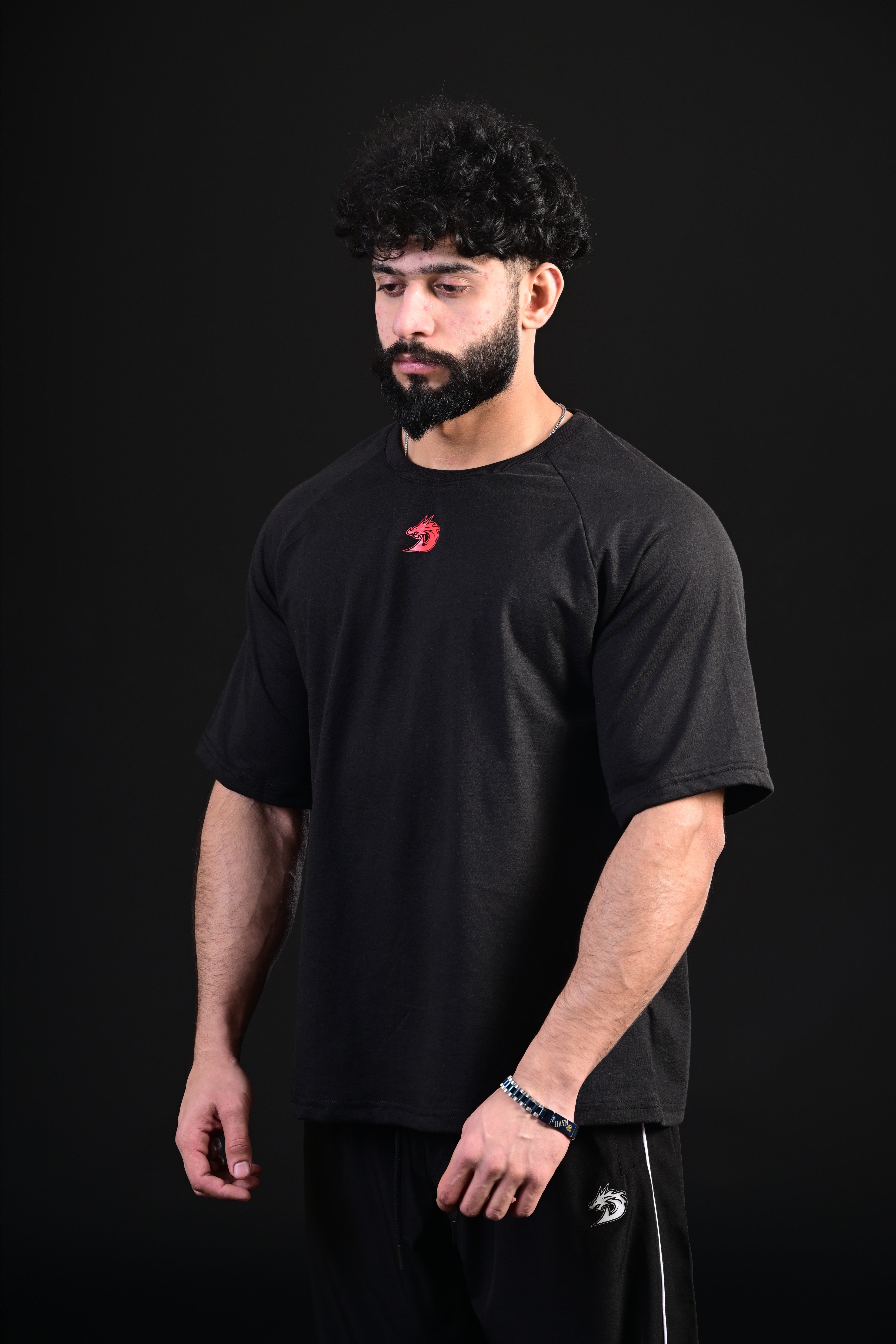 Skull Oversize Tee (BLACK)