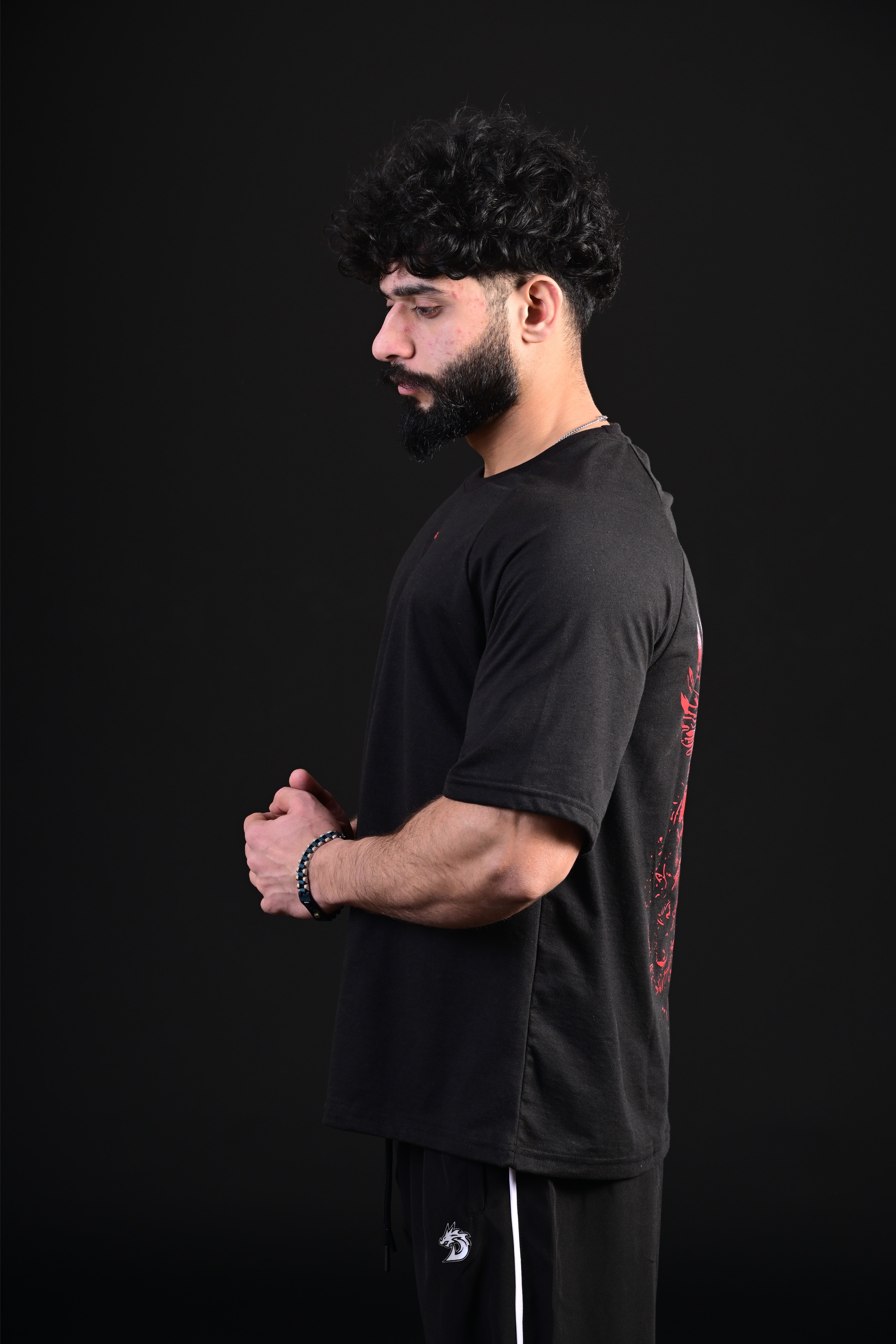 Skull Oversize Tee (BLACK)