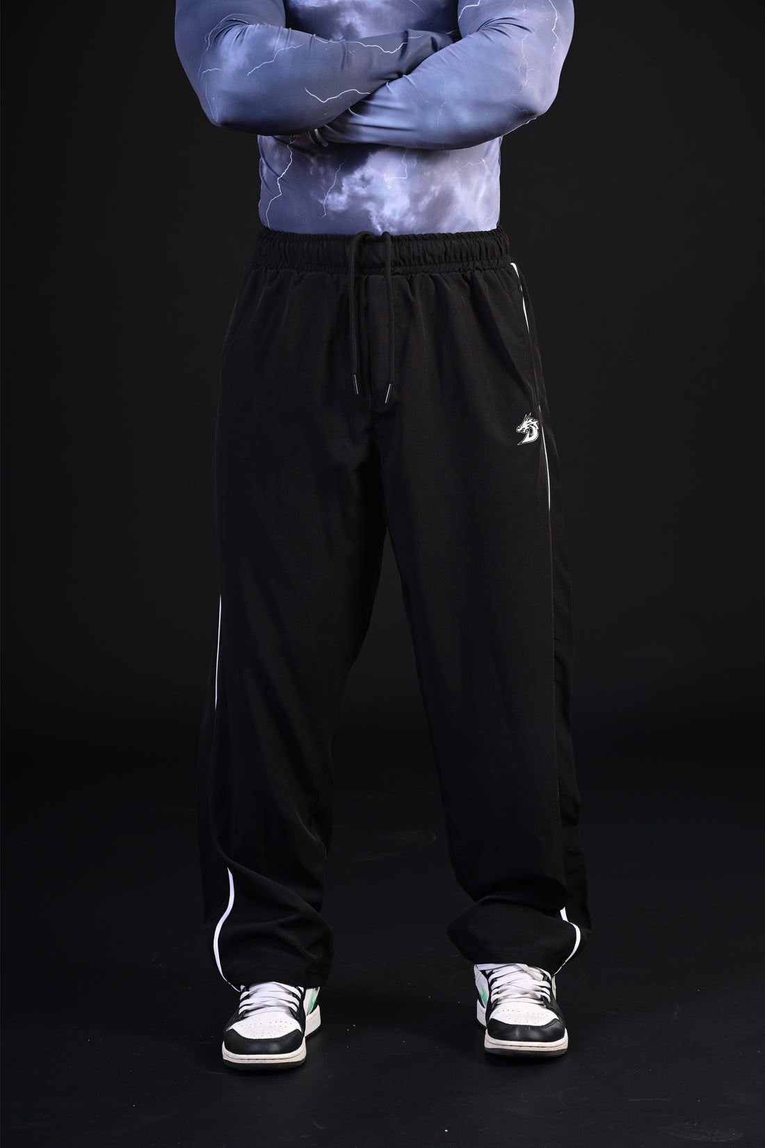 Loose Bottom Trousers (Black)