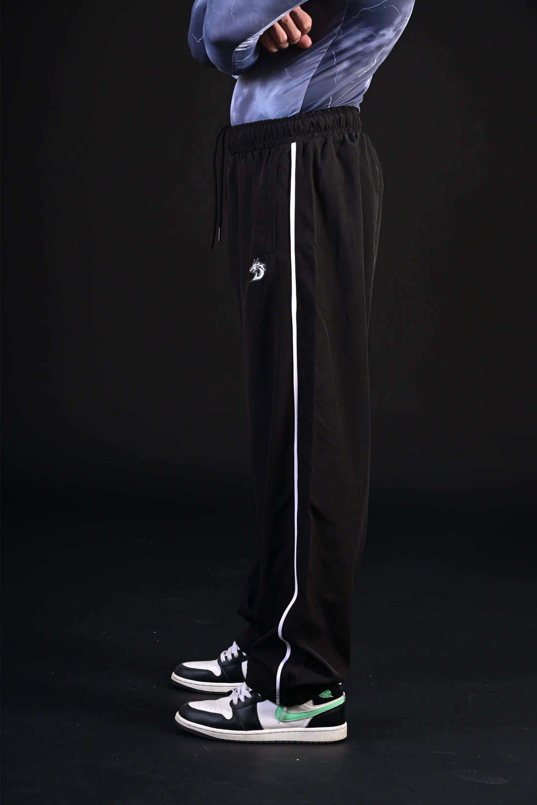 Loose Bottom Trousers (Black)