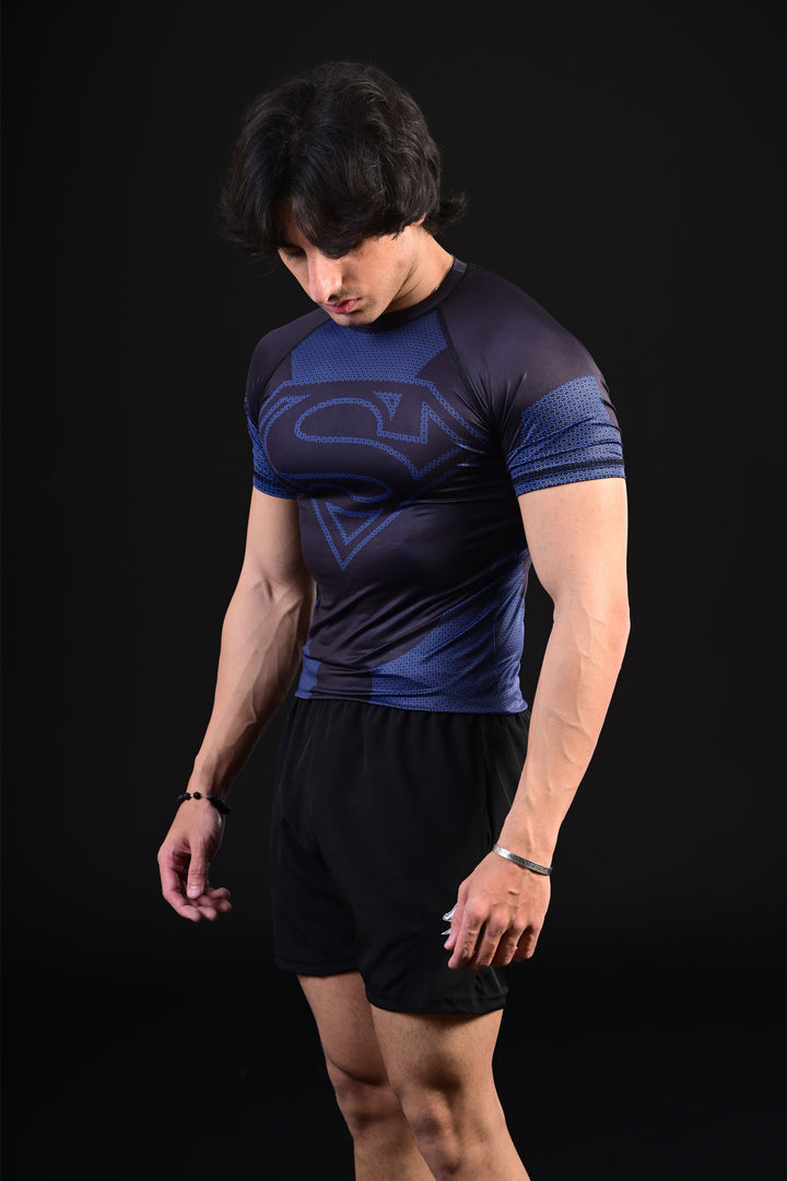Superman Compression T-Shirt (Blue)