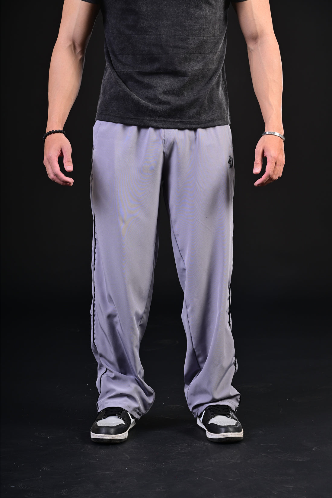 Loose Bottom Trousers (Steel)