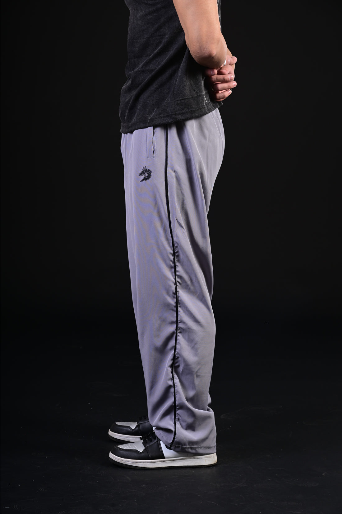 Loose Bottom Trousers (Steel)