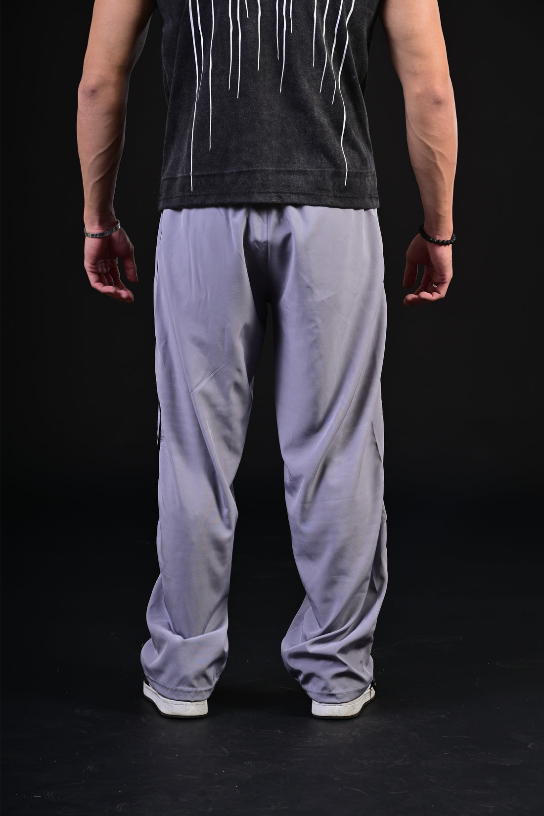 Loose Bottom Trousers (Steel)