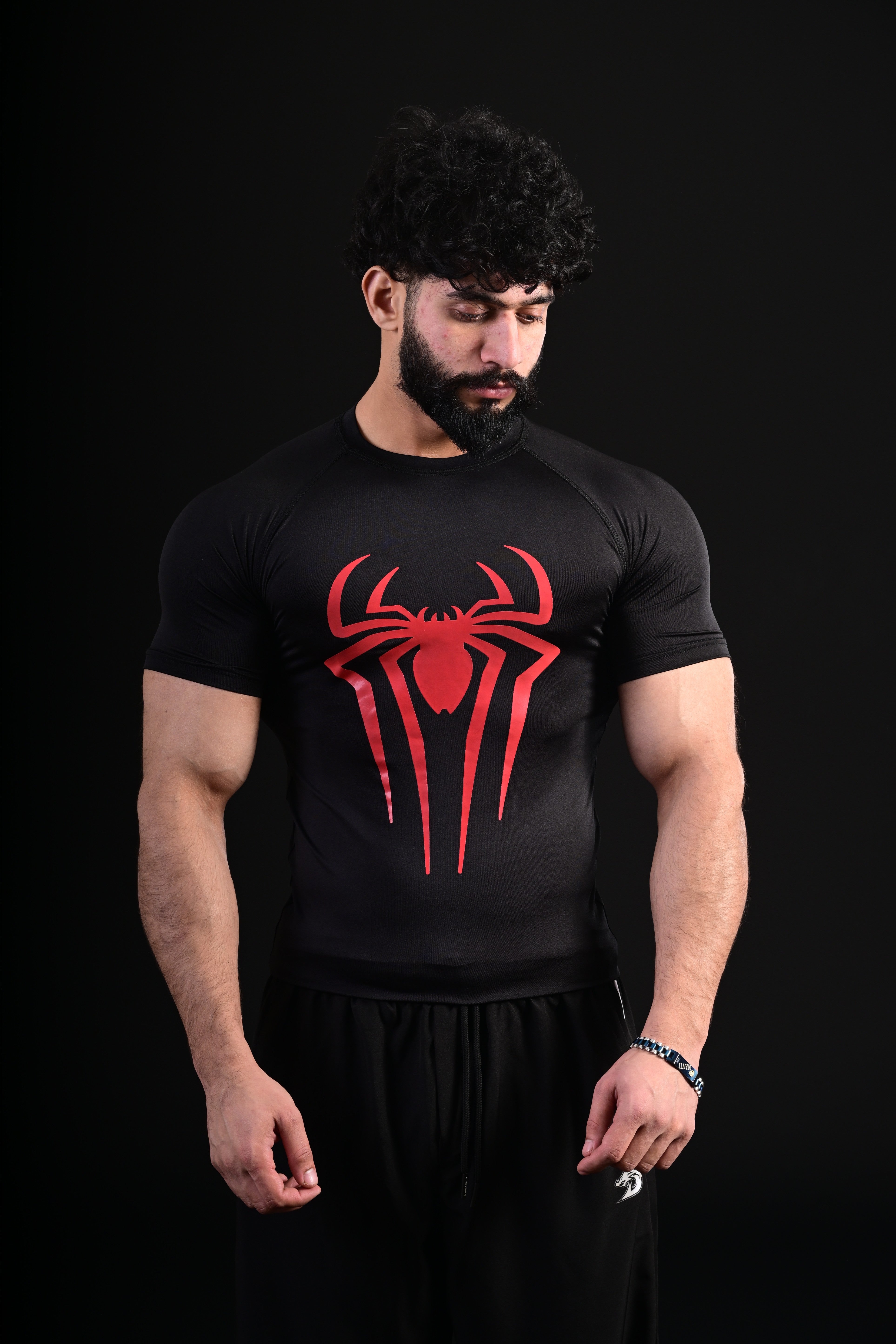 Spider Compression T-Shirt (BLACK)