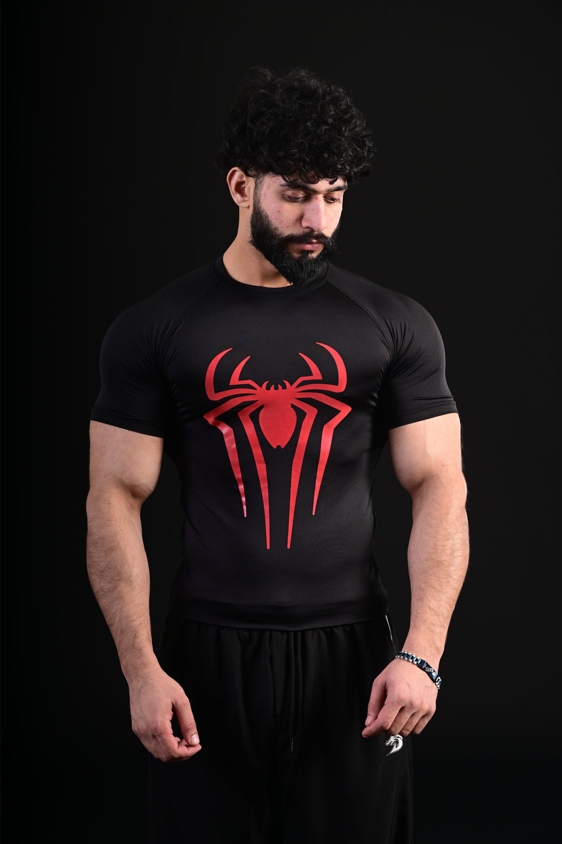 Spider Compression T-Shirt (BLACK)