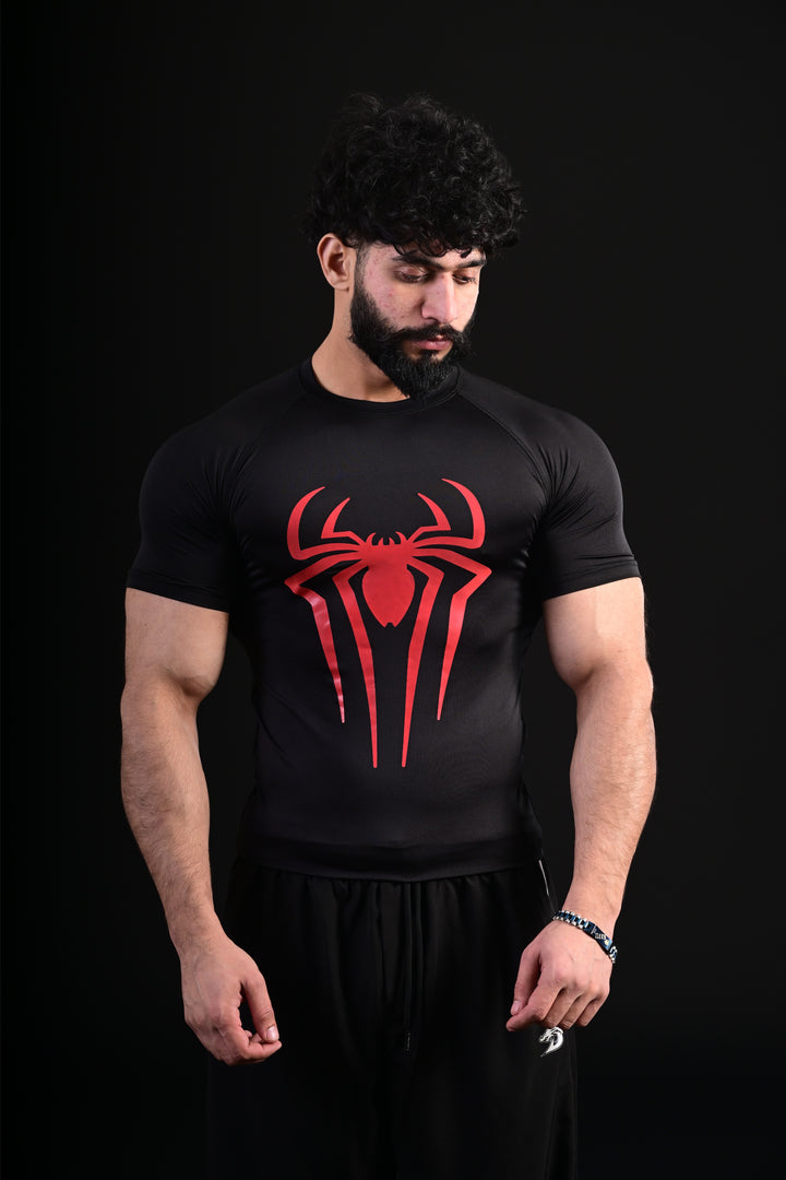 Spider Compression T-Shirt (BLACK)