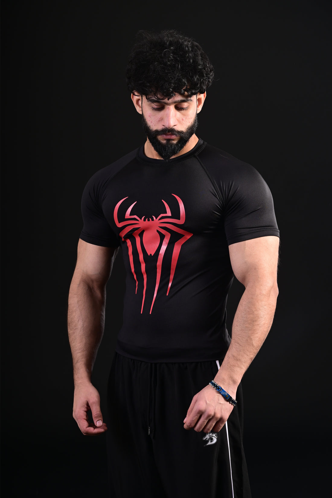Spider Compression T-Shirt (BLACK)
