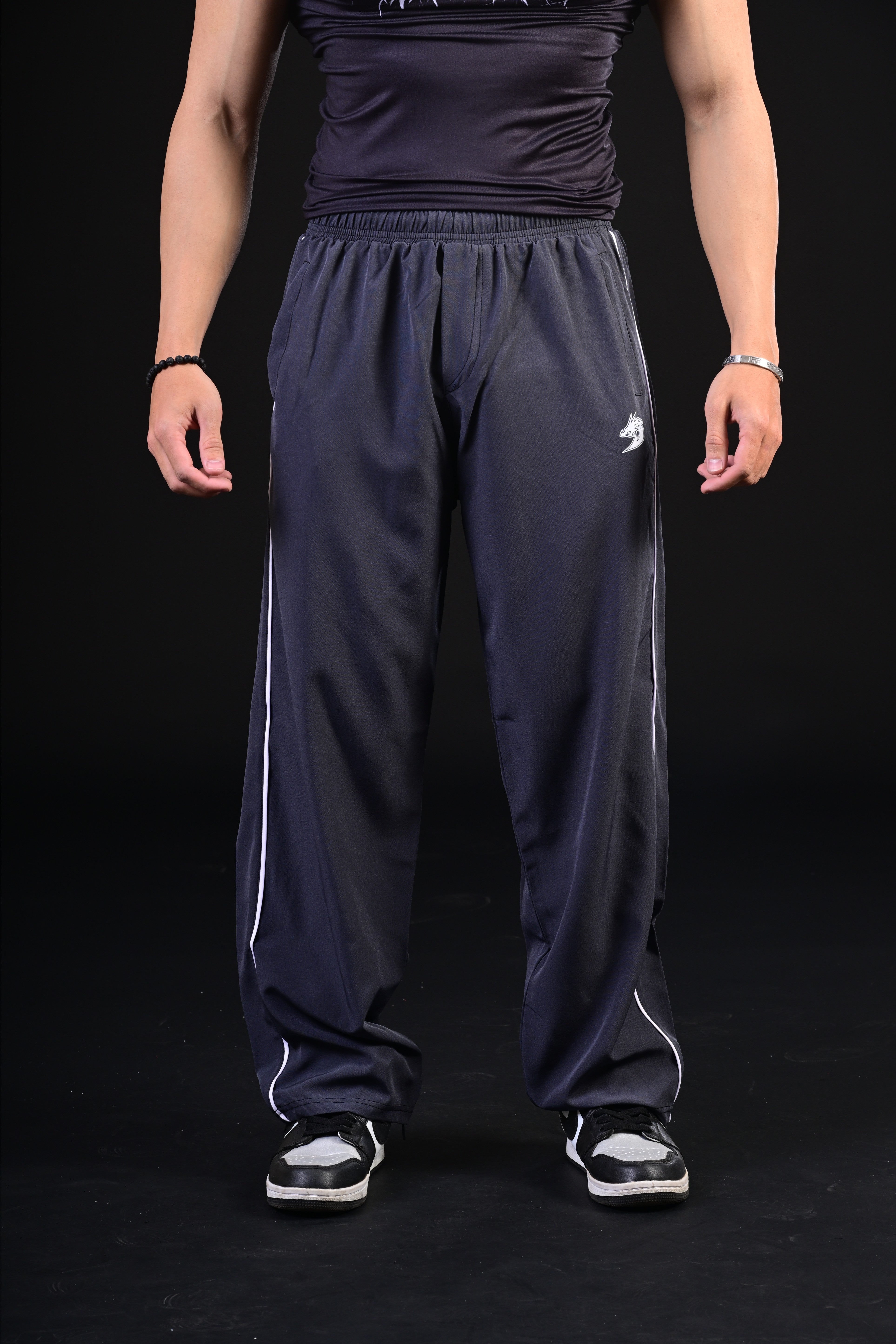 Loose Bottom Trousers (Grey)