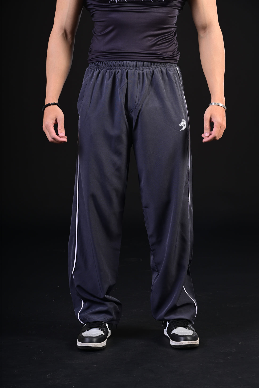 Loose Bottom Trousers (Grey)