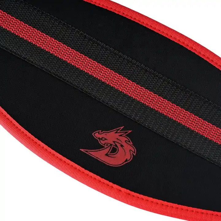 durable red weightlifting belt for powerlifting performance