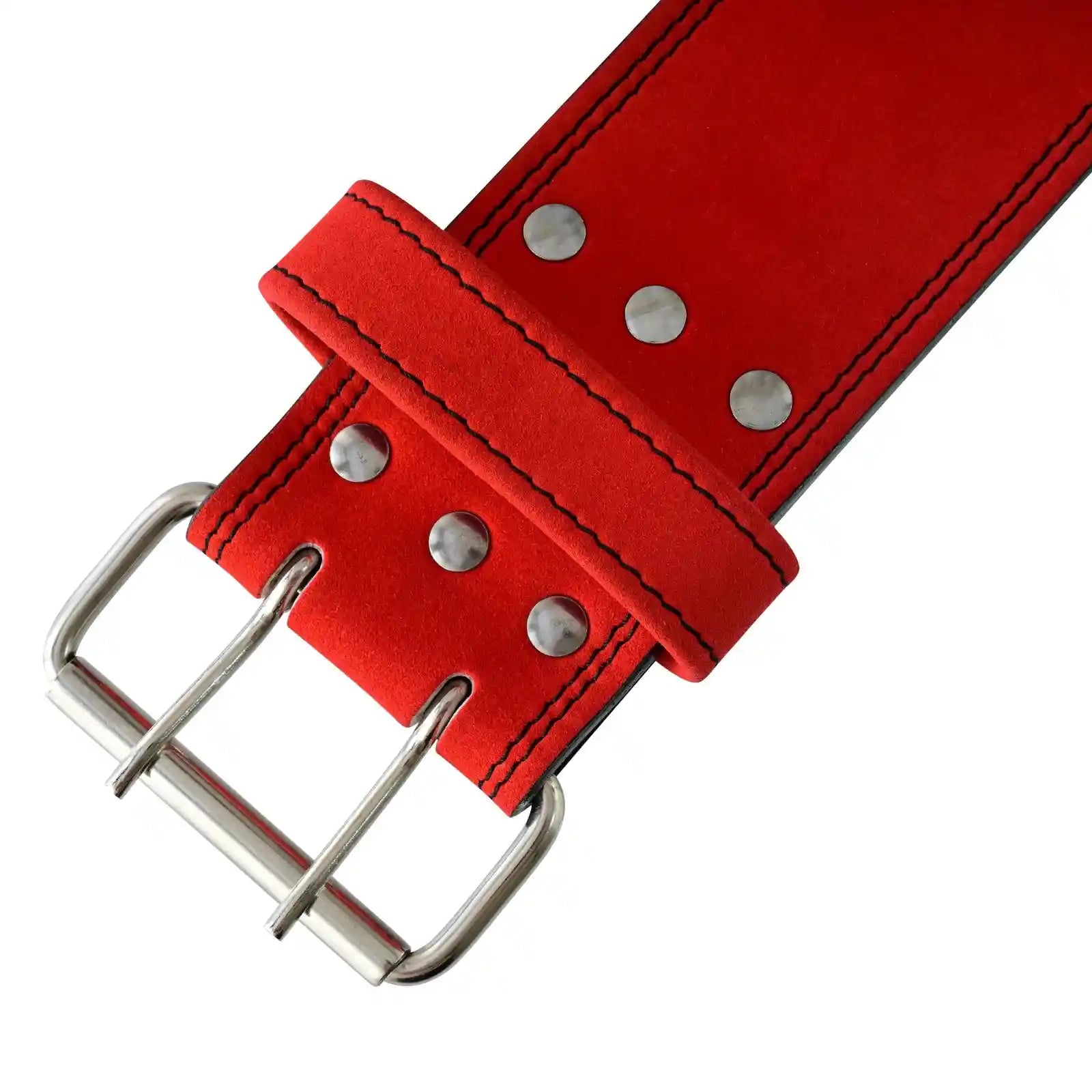 durable red lifting belt for bodybuilding and heavy workouts