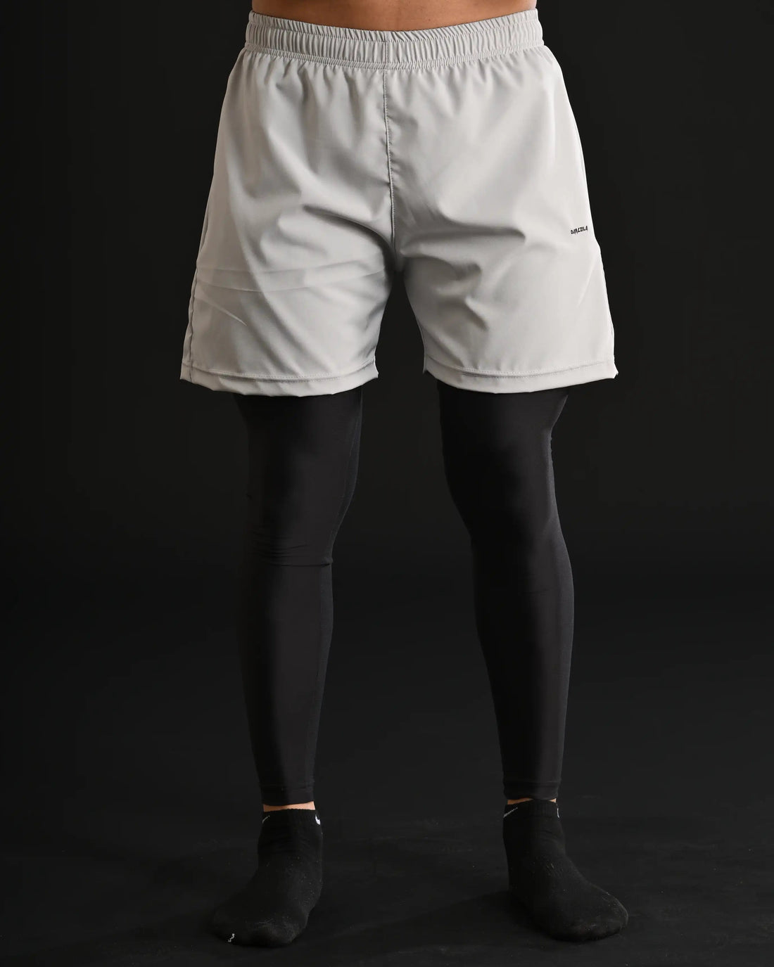 Darczila Shorts with Compression Leggings [STEEL]