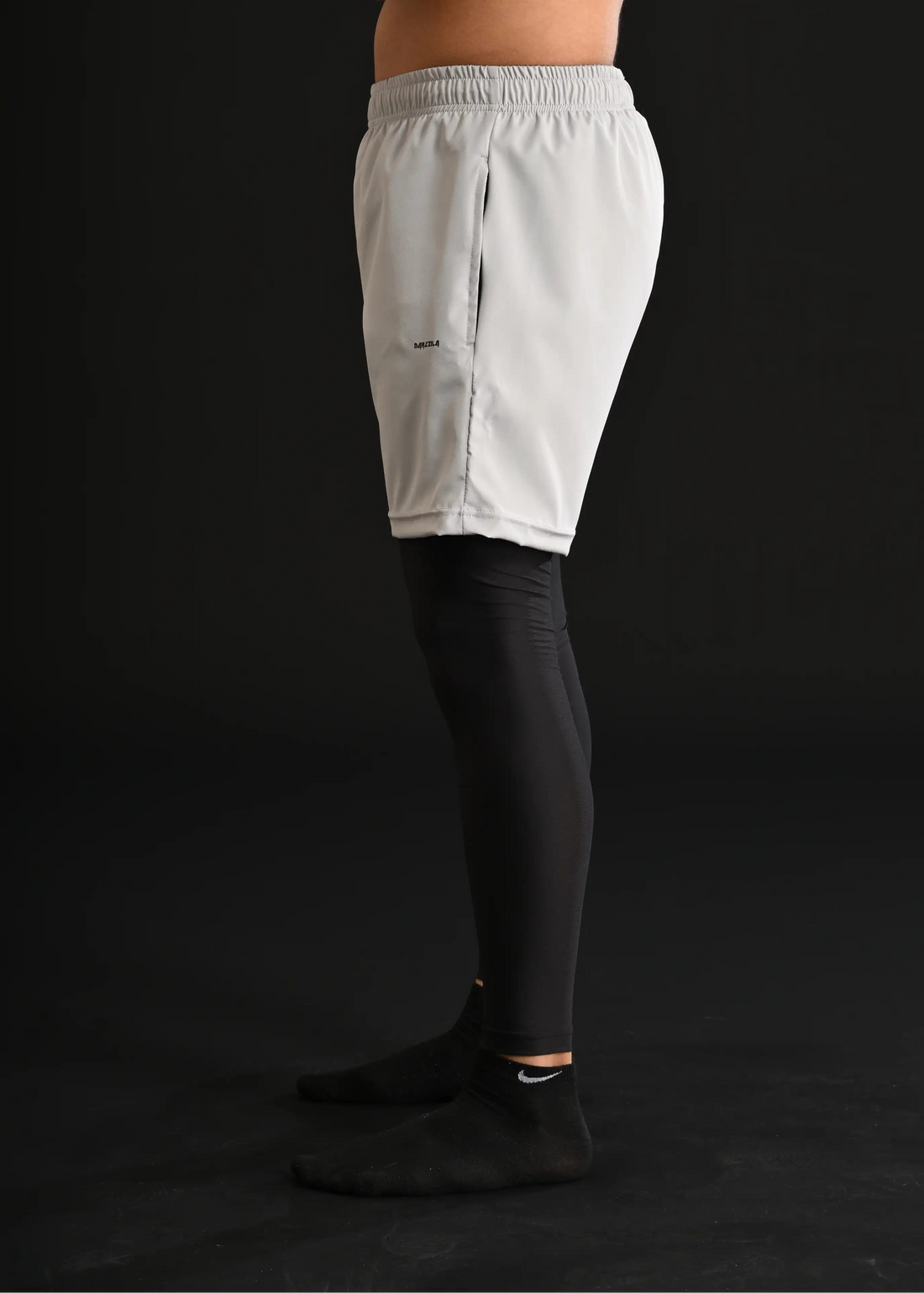 Darczila Shorts with Compression Leggings [STEEL]