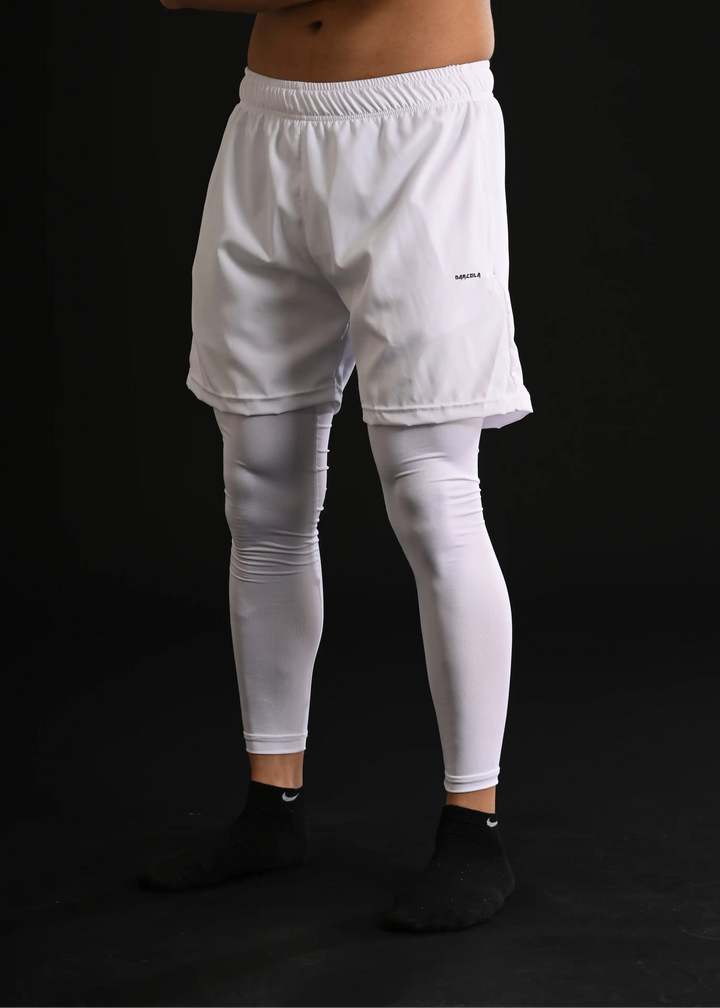 Darczila Shorts with Compression Leggings [WHITE]