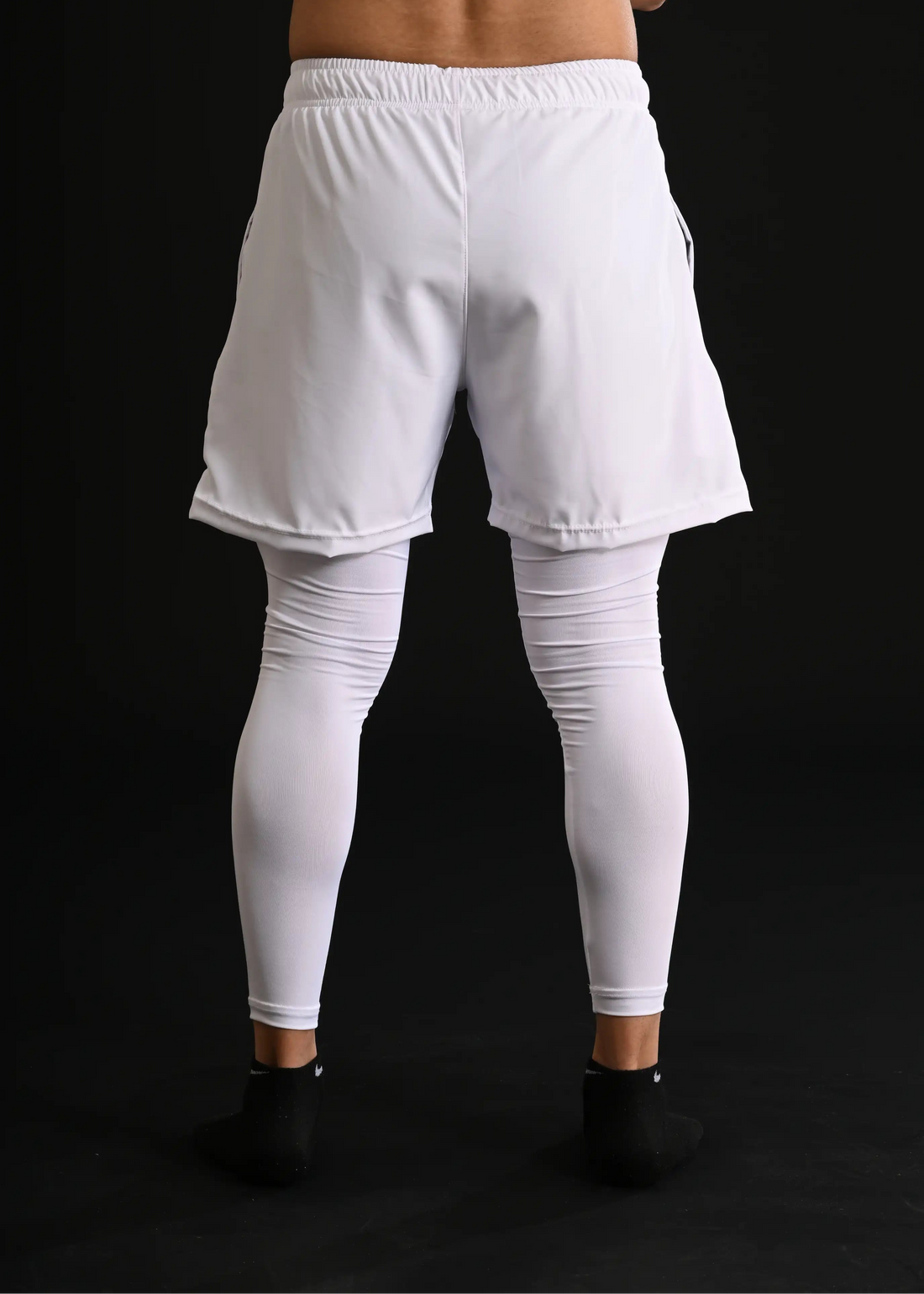 Darczila Shorts with Compression Leggings [WHITE]