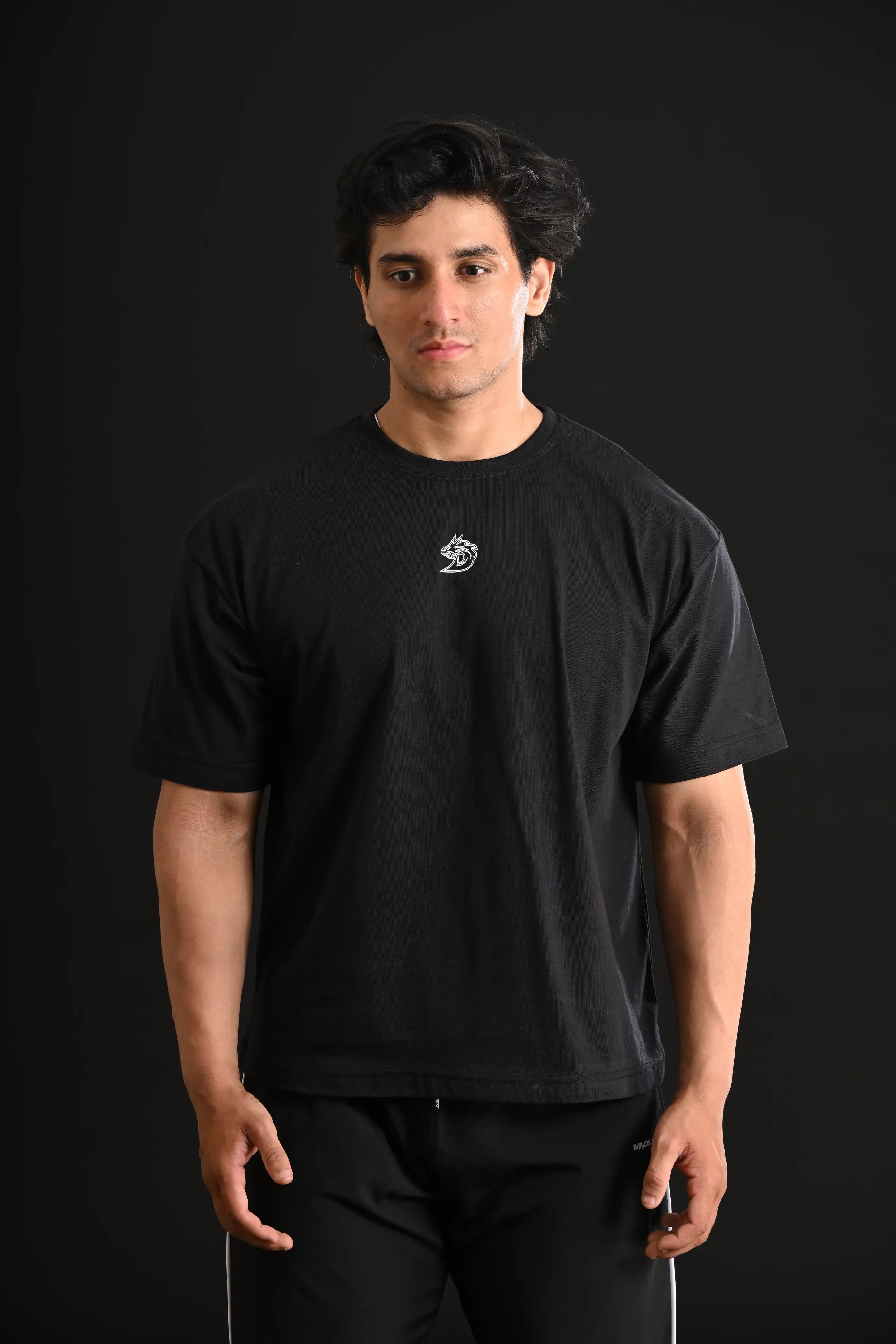 SKULL HEAD DROP SHOULDER TEE