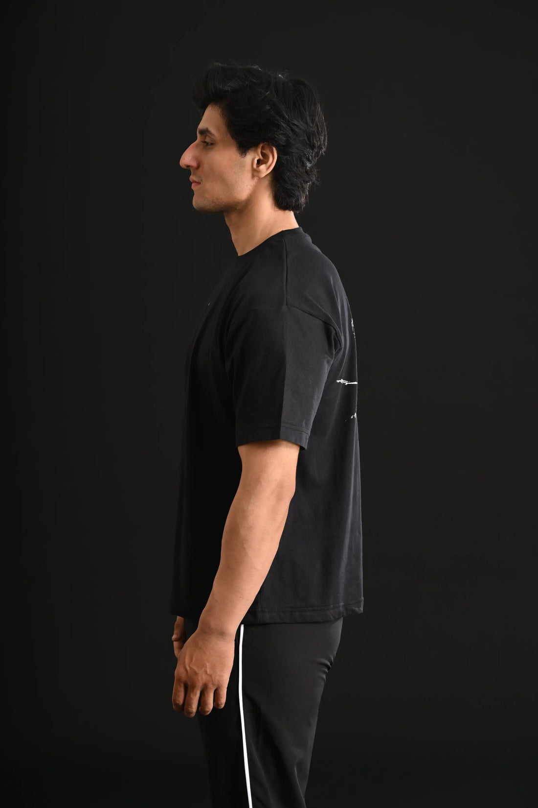 SKULL HEAD DROP SHOULDER TEE