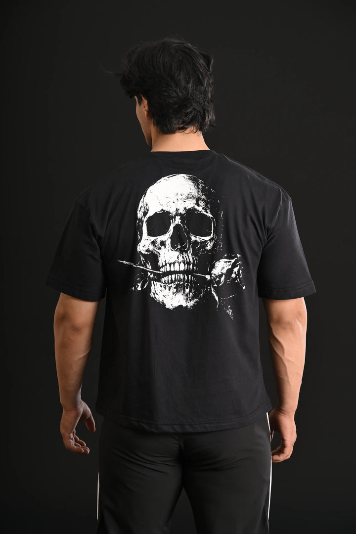 SKULL HEAD DROP SHOULDER TEE