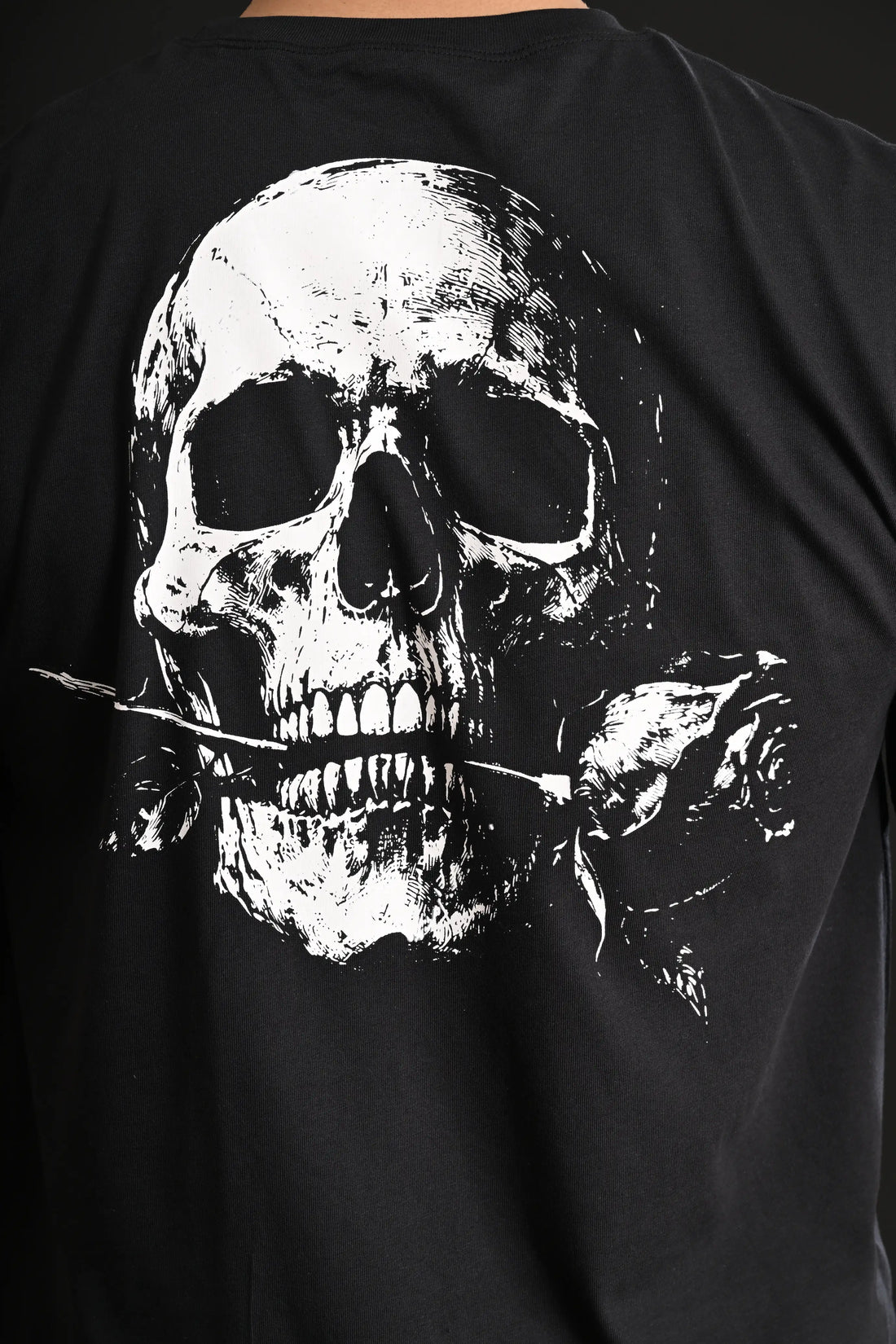 SKULL HEAD DROP SHOULDER TEE