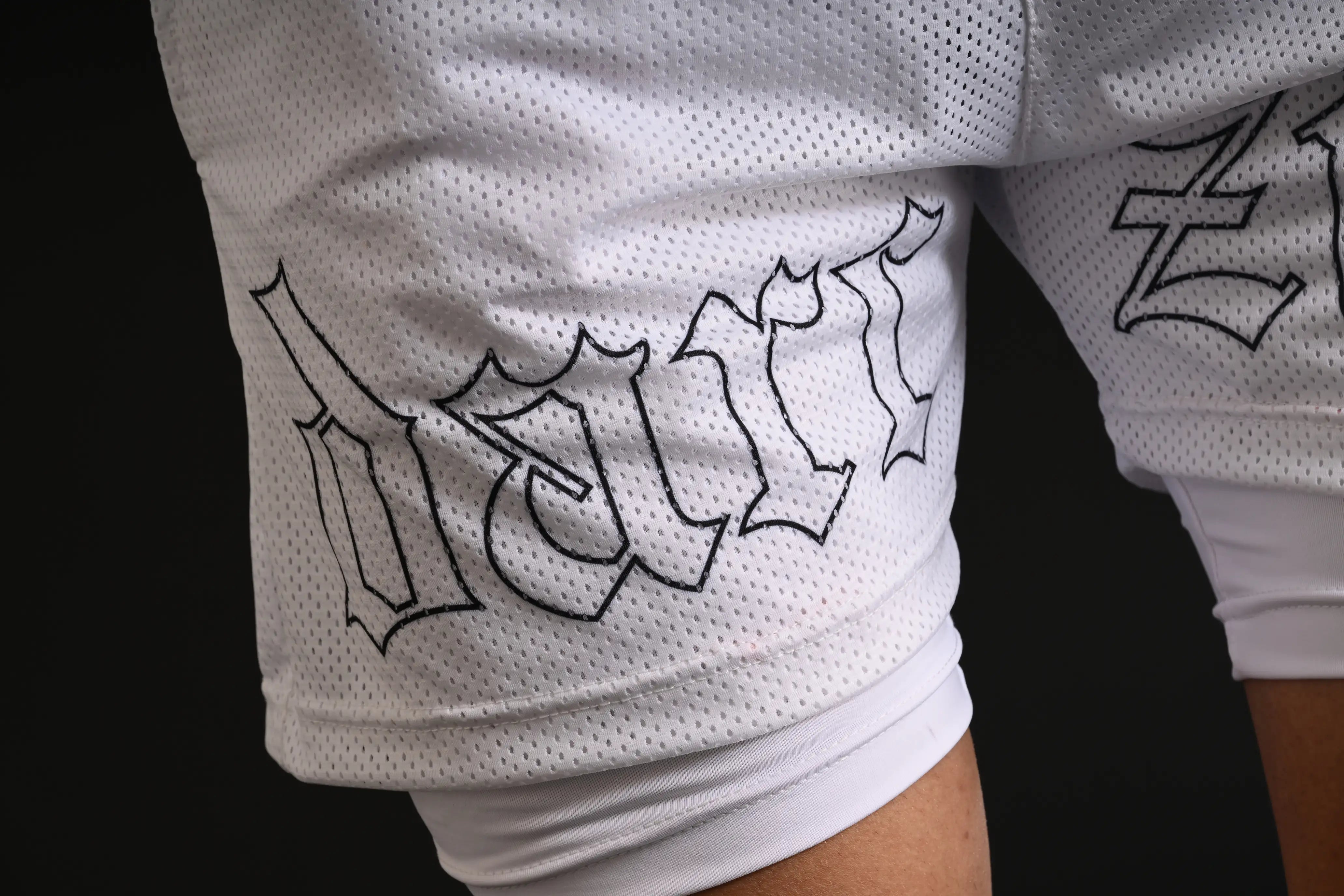 Mesh Shorts with Compression [WHITE]