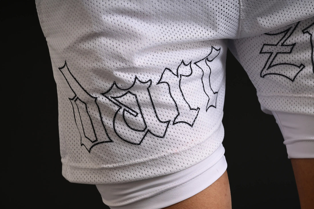 Mesh Shorts with Compression [WHITE]