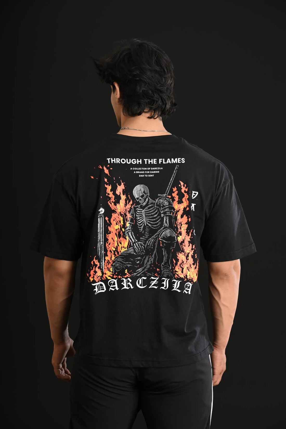 FLAME DROP SHOULDER TEE