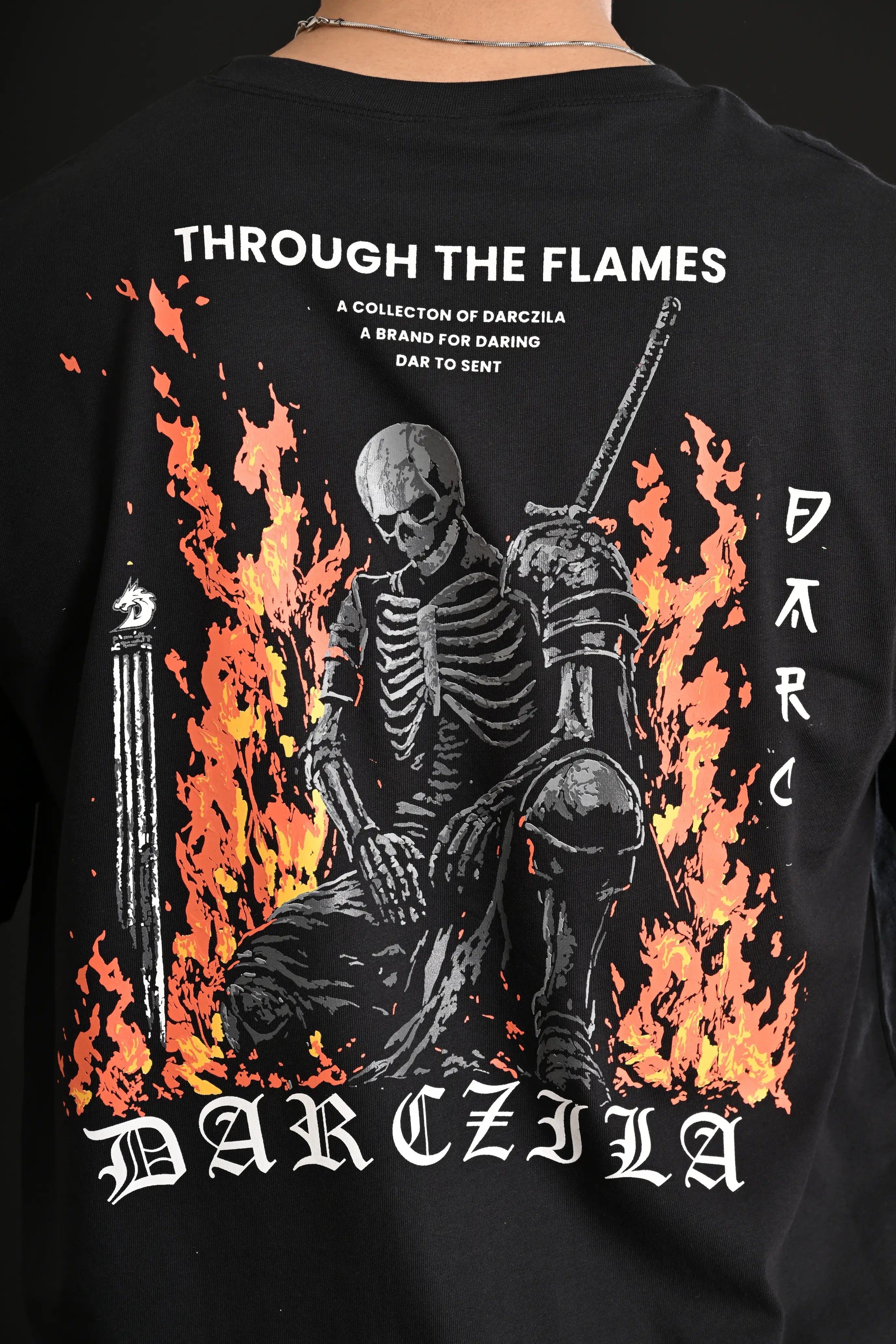 FLAME DROP SHOULDER TEE