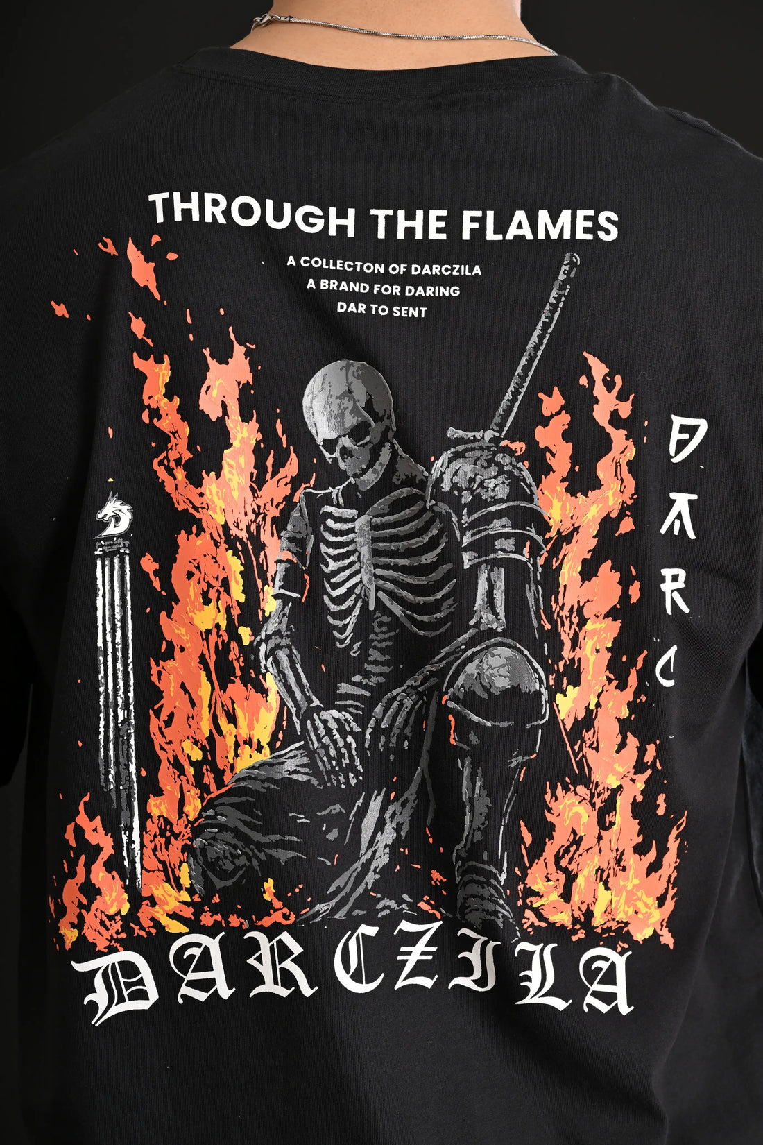 FLAME DROP SHOULDER TEE