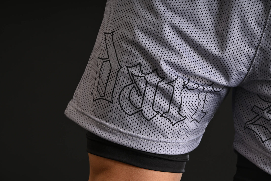 Mesh Shorts with Compression [GREY]