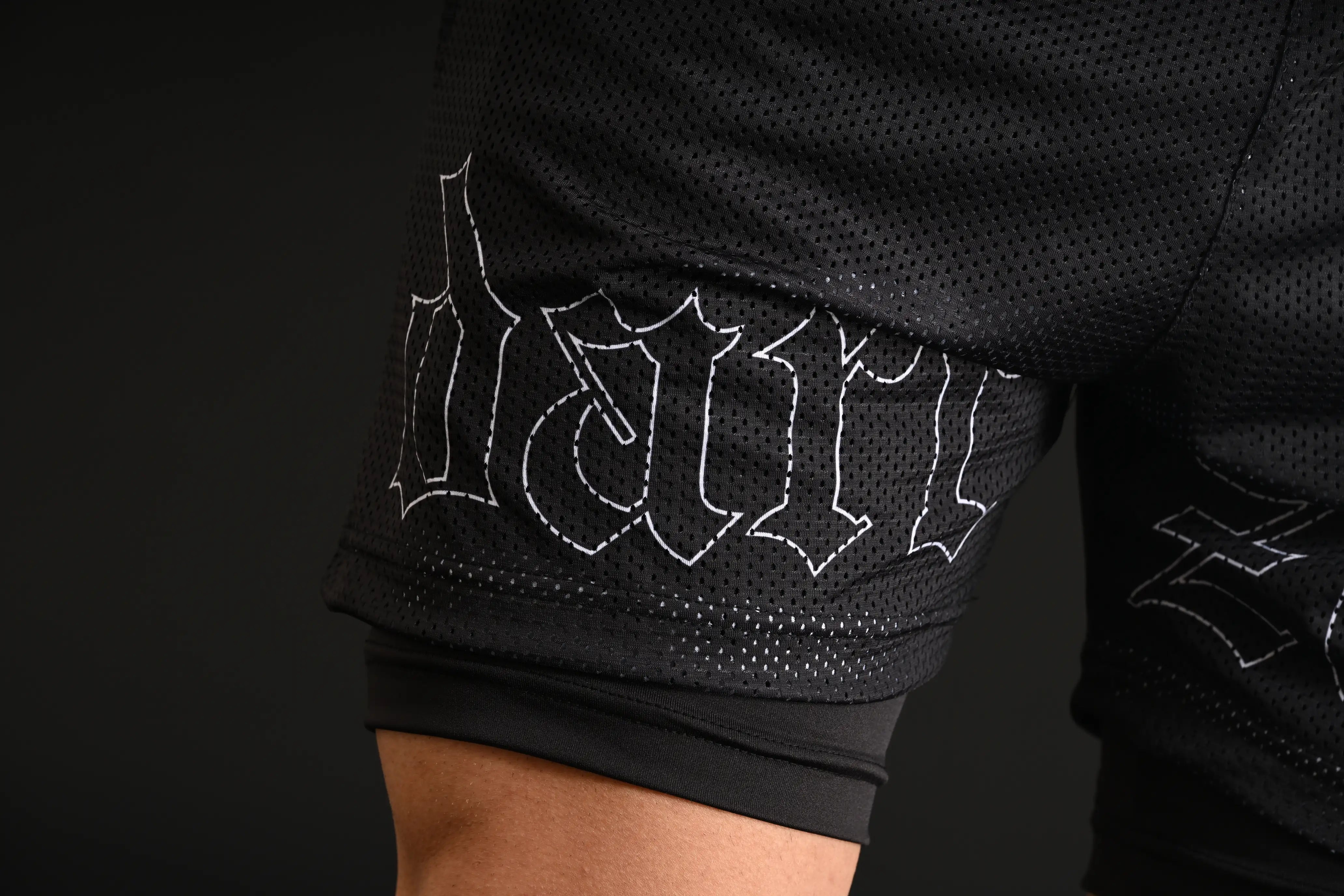 Mesh Shorts with Compression [BLACK]