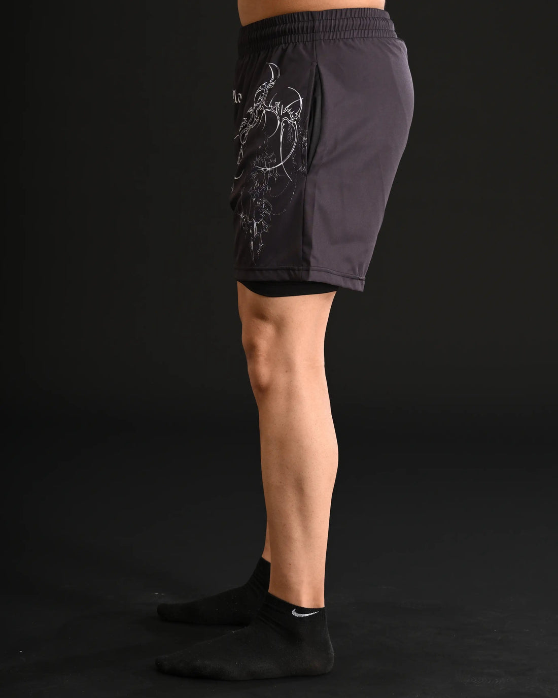 Exclusive Shorts with Compression [BLACK]