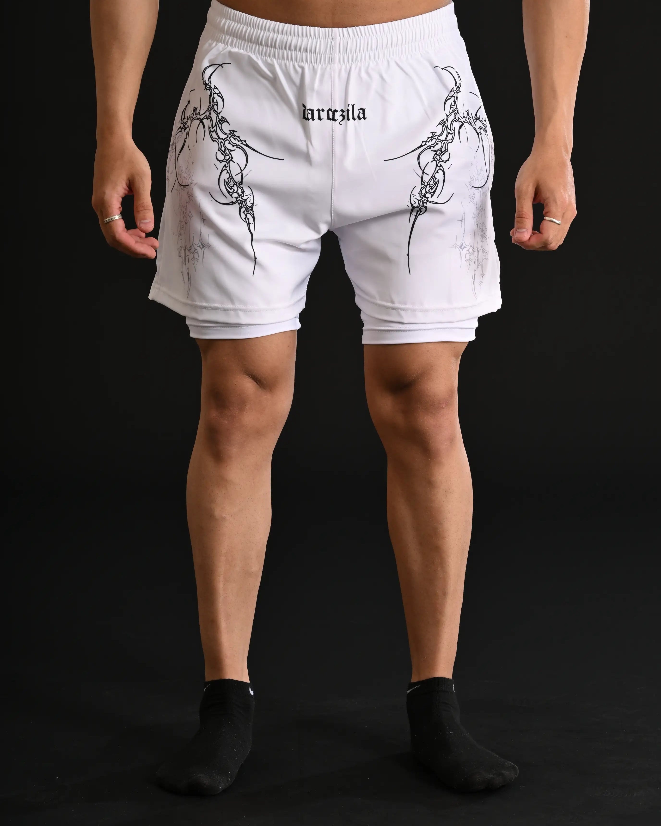 Exclusive Shorts with Compression [WHITE]