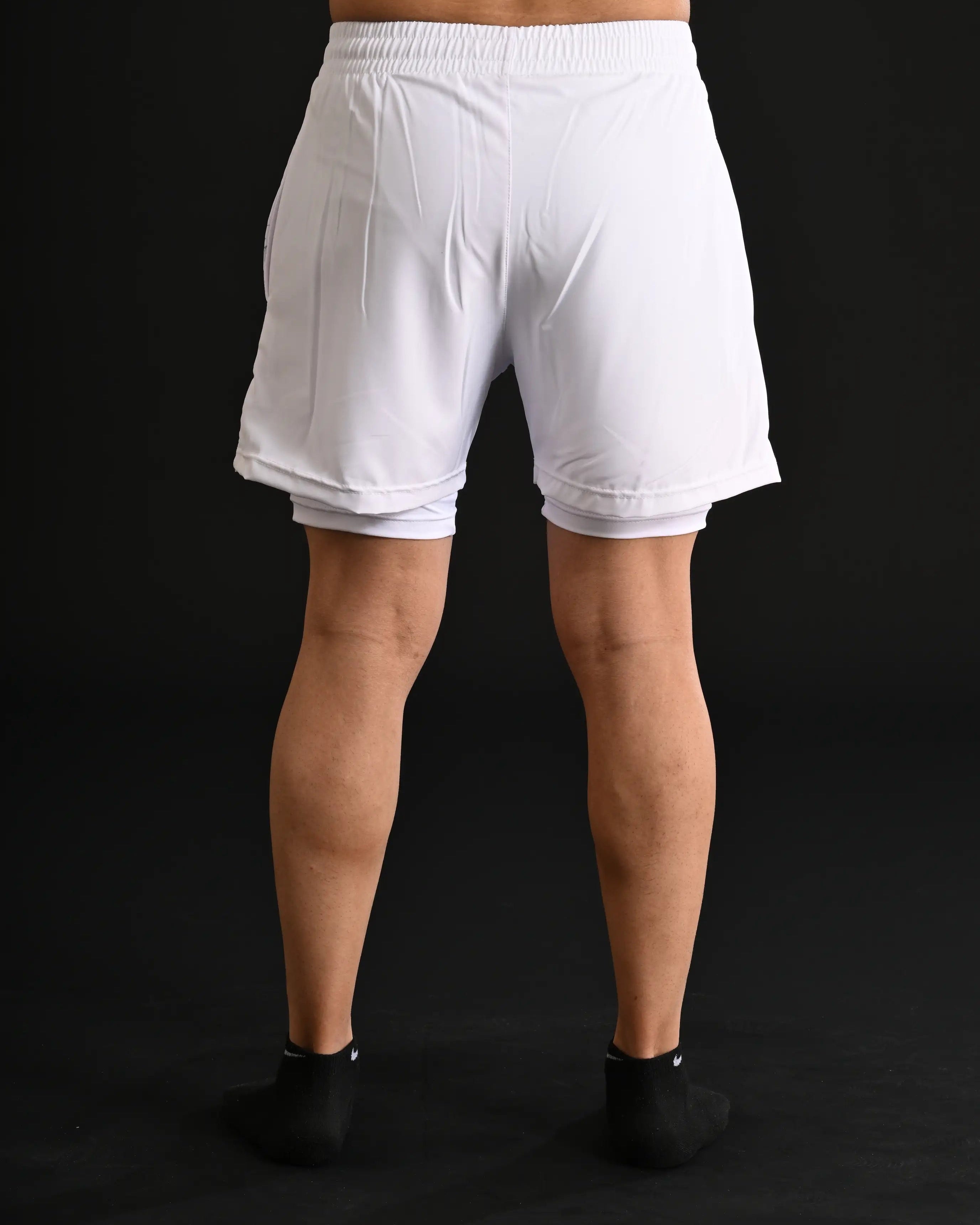 Exclusive Shorts with Compression [WHITE]