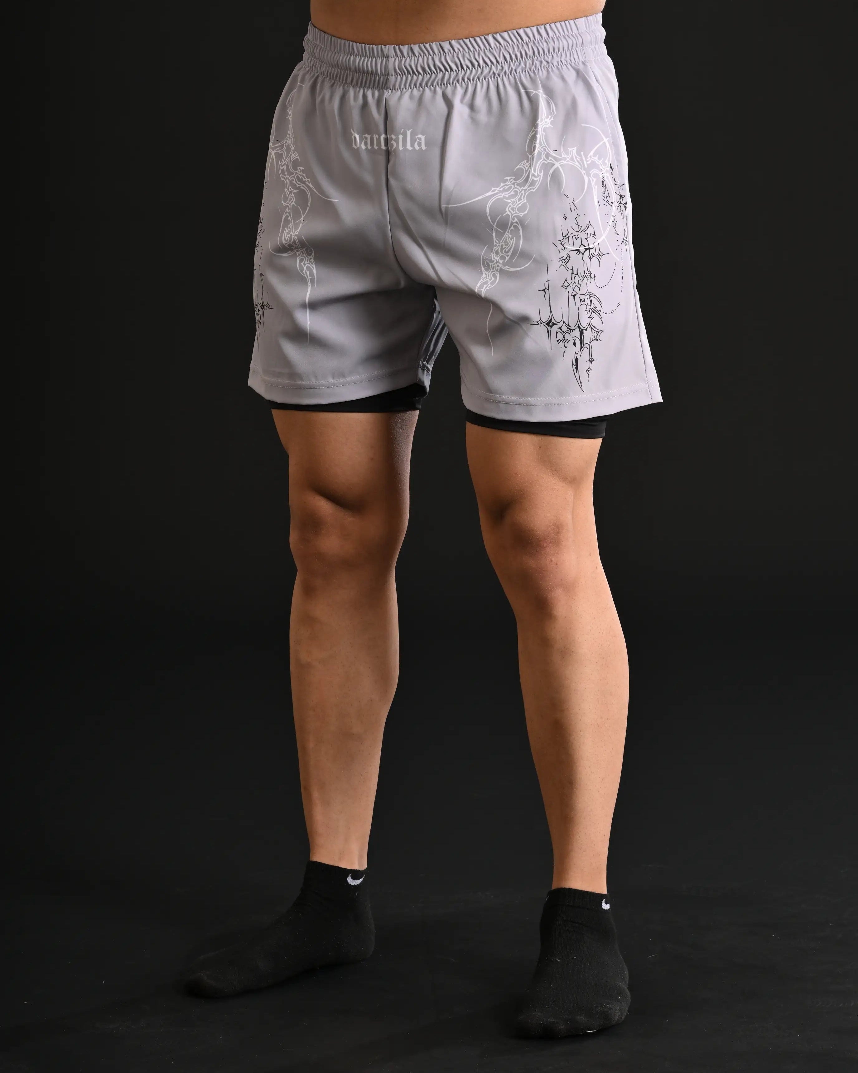 Exclusive Shorts with Compression [STEEL]