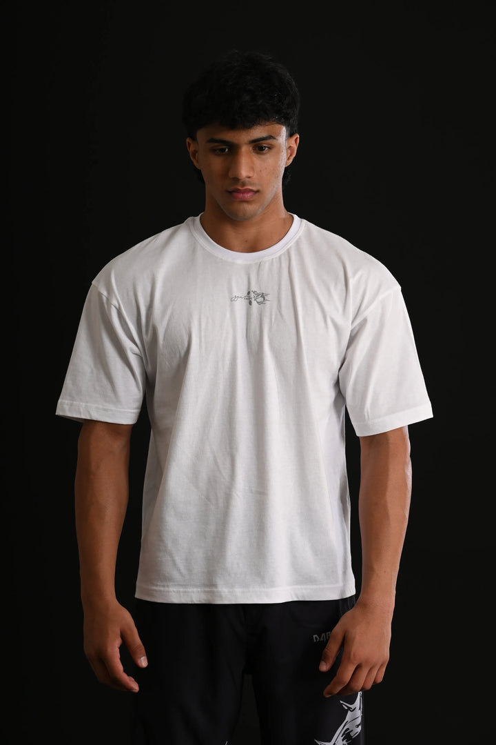 OVERSIZE DEAD ROSES TEE (White)