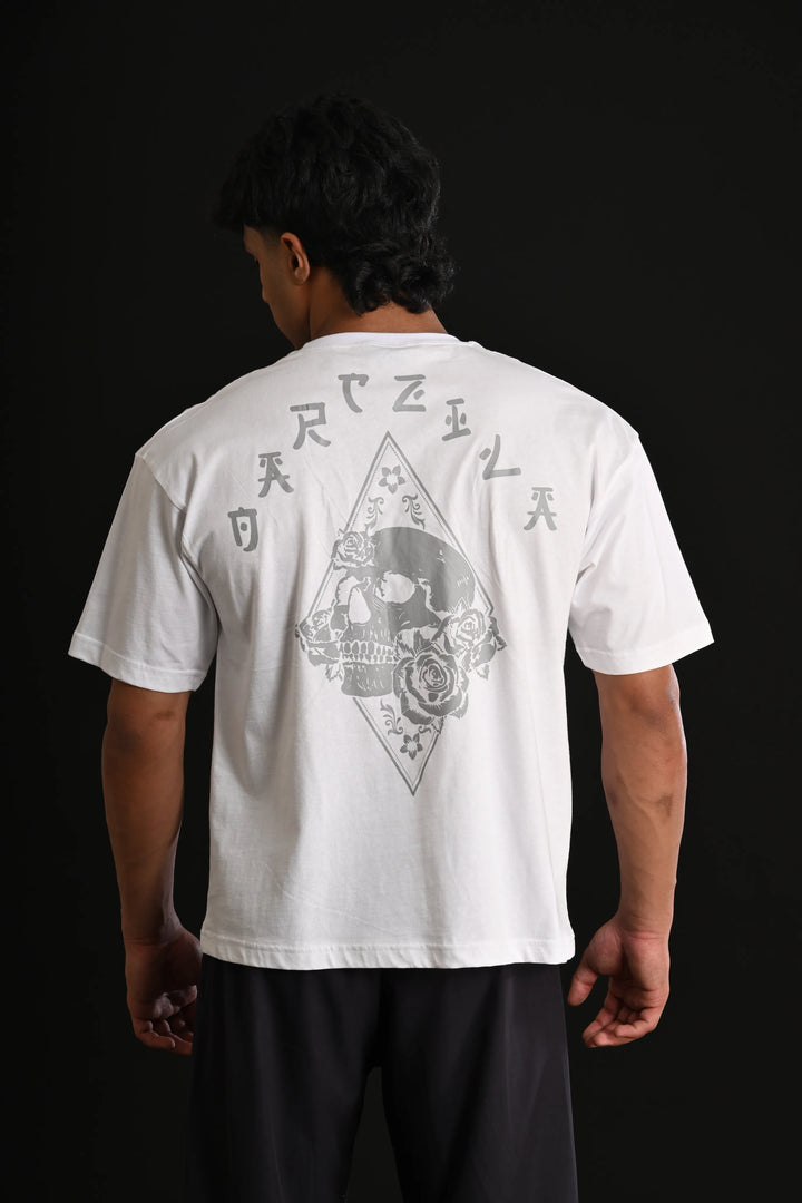 OVERSIZE DEAD ROSES TEE (White)