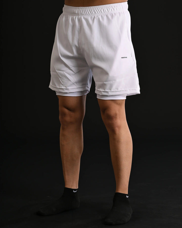 DZ Shorts with Compression (White)